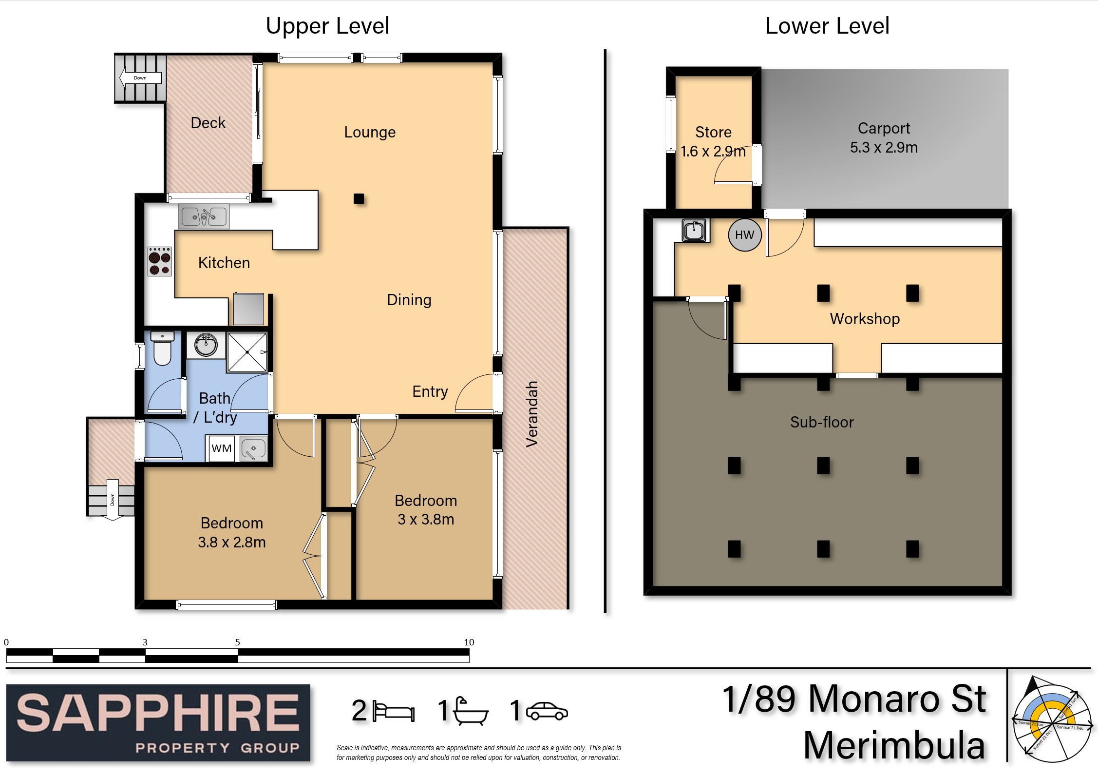 2-bedroom unit at 1 89 MONARO STREET, MERIMBULA NSW 2548, Bega Valley, New South Wales