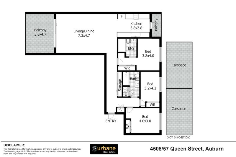 3-bedroom unit at 4508/57-59 Queen Street, Auburn, NSW 2144, Cumberland, New South Wales