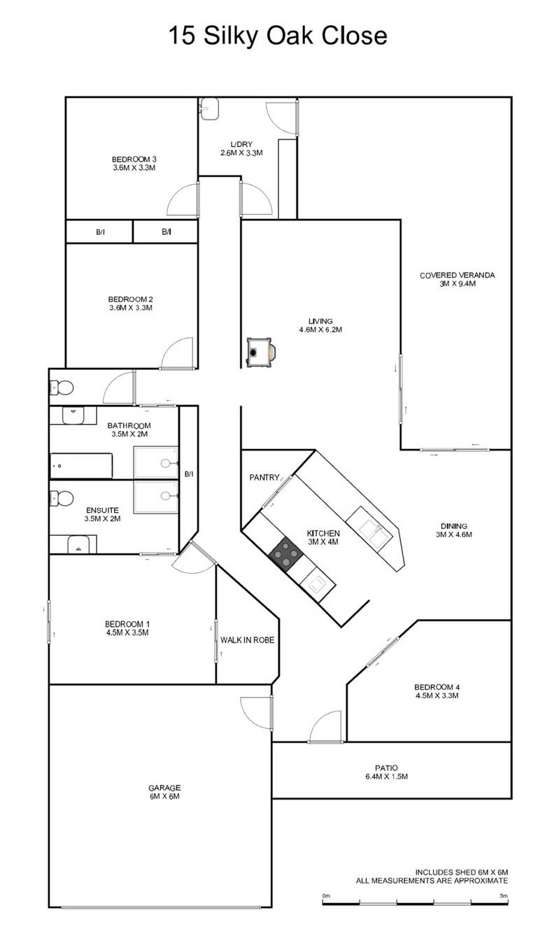 4-bedroom house at 15 SILKY OAK CLOSE, Lawrence NSW 2460, Clarence Valley, New South Wales