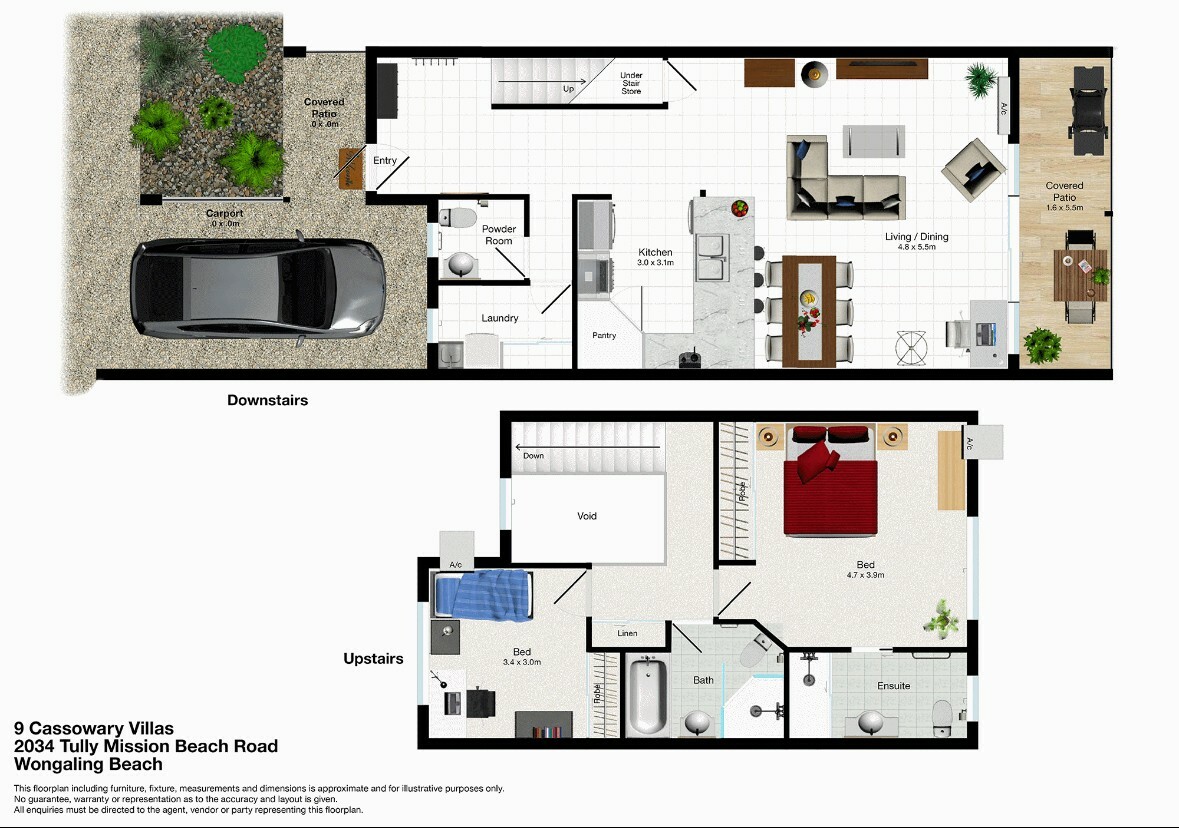 2-bedroom unit at Unit 9/2032C Tully Mission Beach Rd, Wongaling Beach, Qld, 4852, Cassowary Coast, Queensland