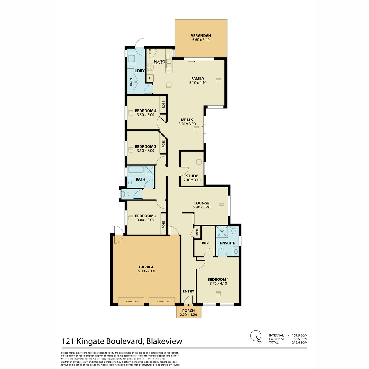 4-bedroom house at 121 Kingate Boulevard, Blakeview, SA 5114, Playford, South Australia