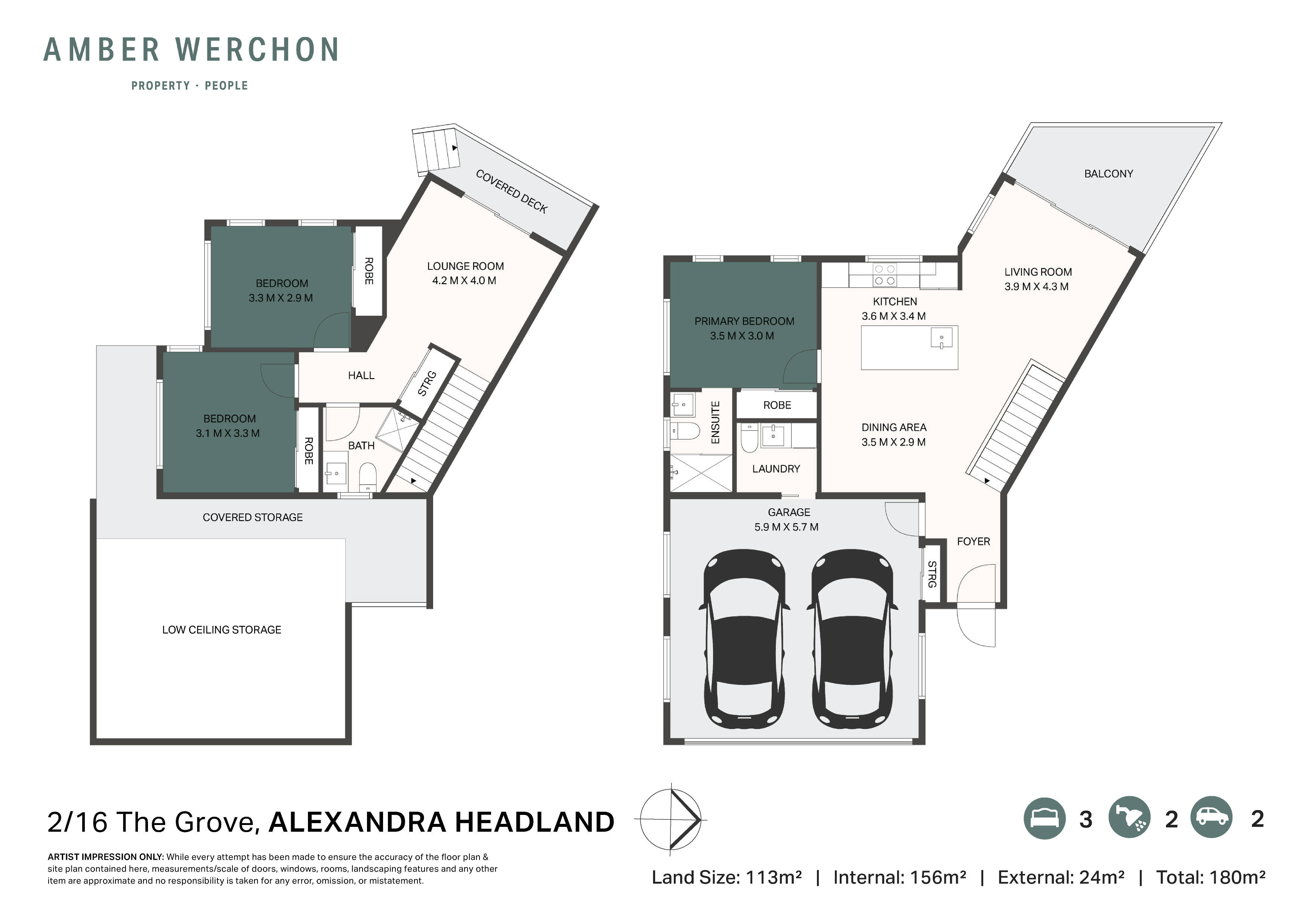 3-bedroom unit at 2/16 The Grove, Alexandra Headland, Qld, 4572, Sunshine Coast, Queensland