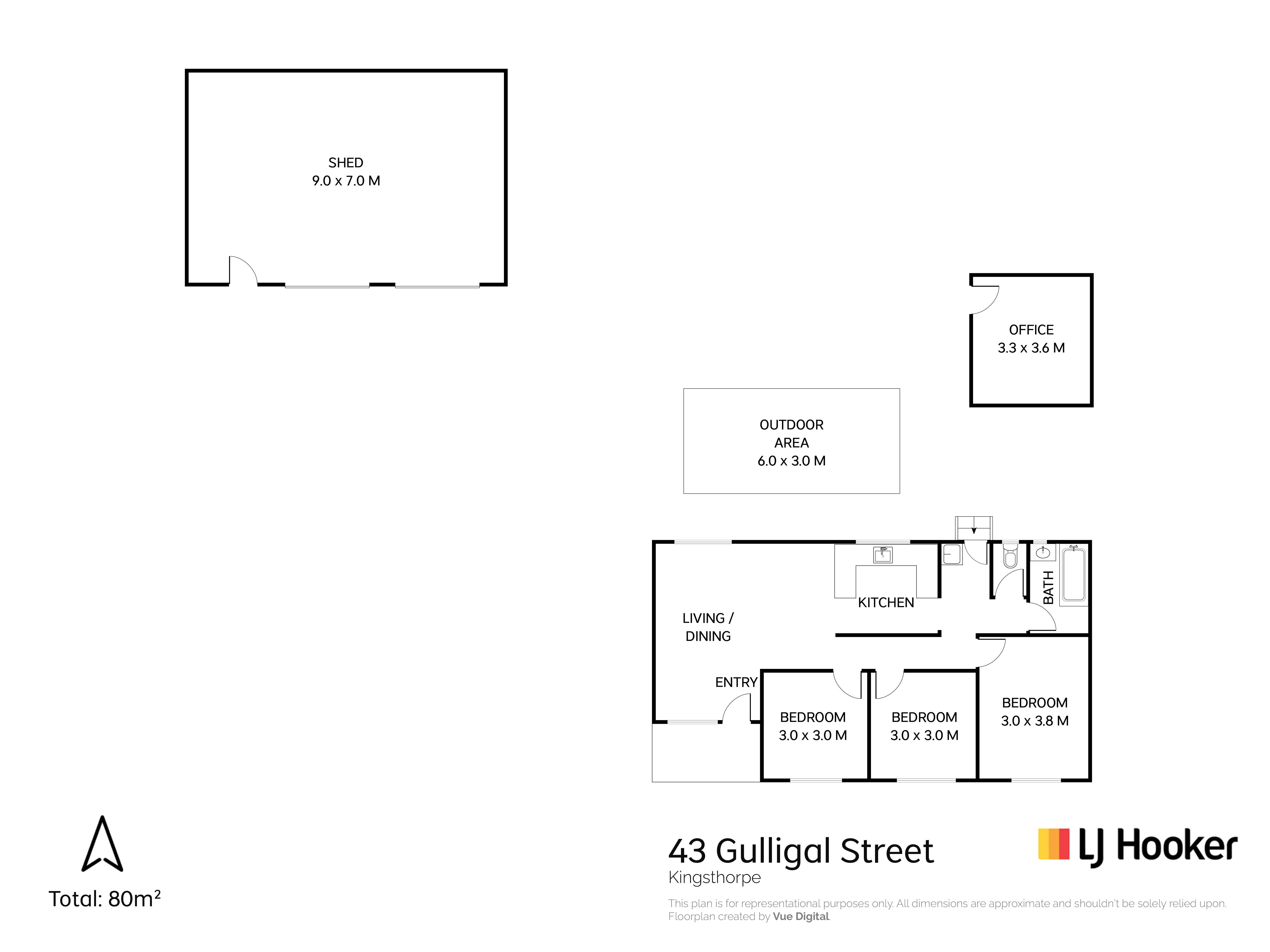 3-bedroom house at 43 Gulligal Street, Kingsthorpe, QLD 4400, , Queensland