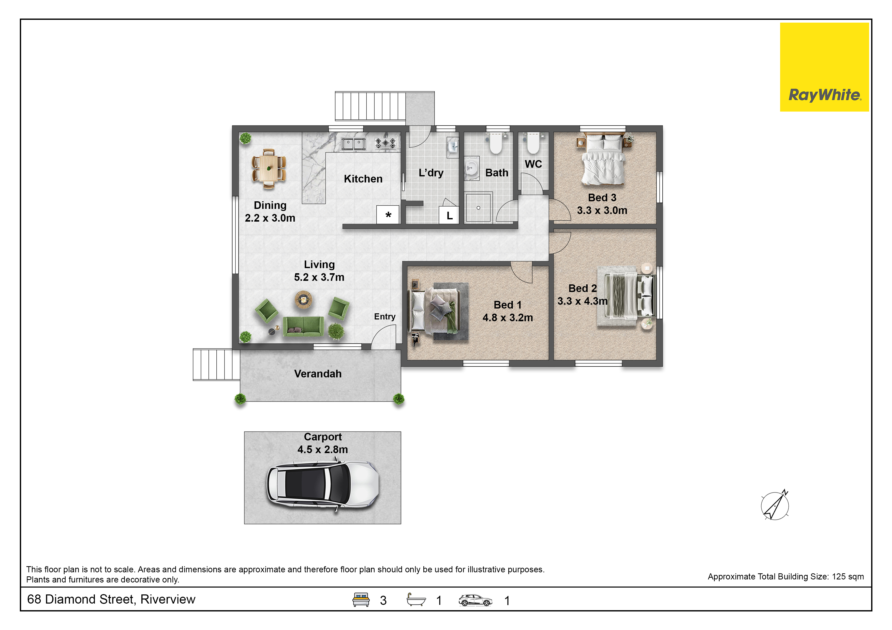 3-bedroom house at 68 DIAMOND STREET, Riverview QLD 4303, Ipswich, Queensland