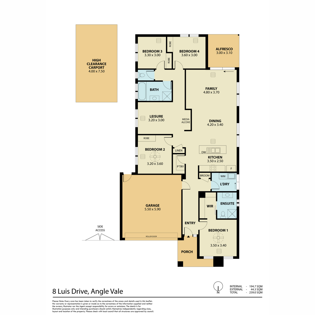 4-bedroom house at 8 Luis Drive, Angle Vale, SA 5117, Playford, South Australia