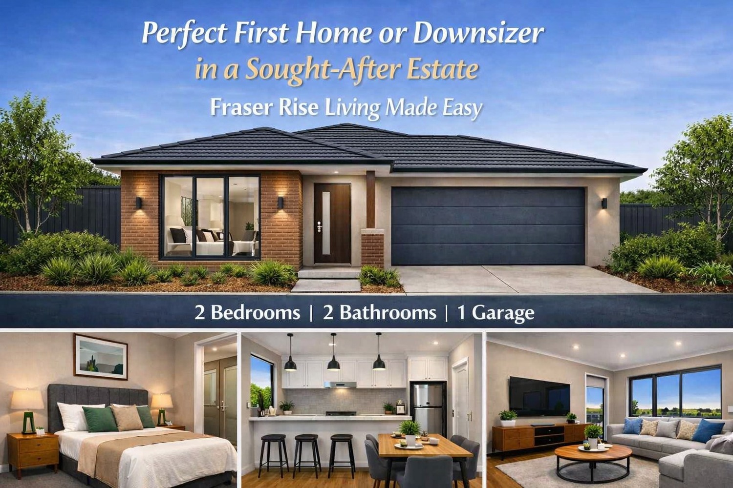 2-bedroom house at 729 Active Walk, Fraser Rise, Vic, 3336, Melton, Victoria
