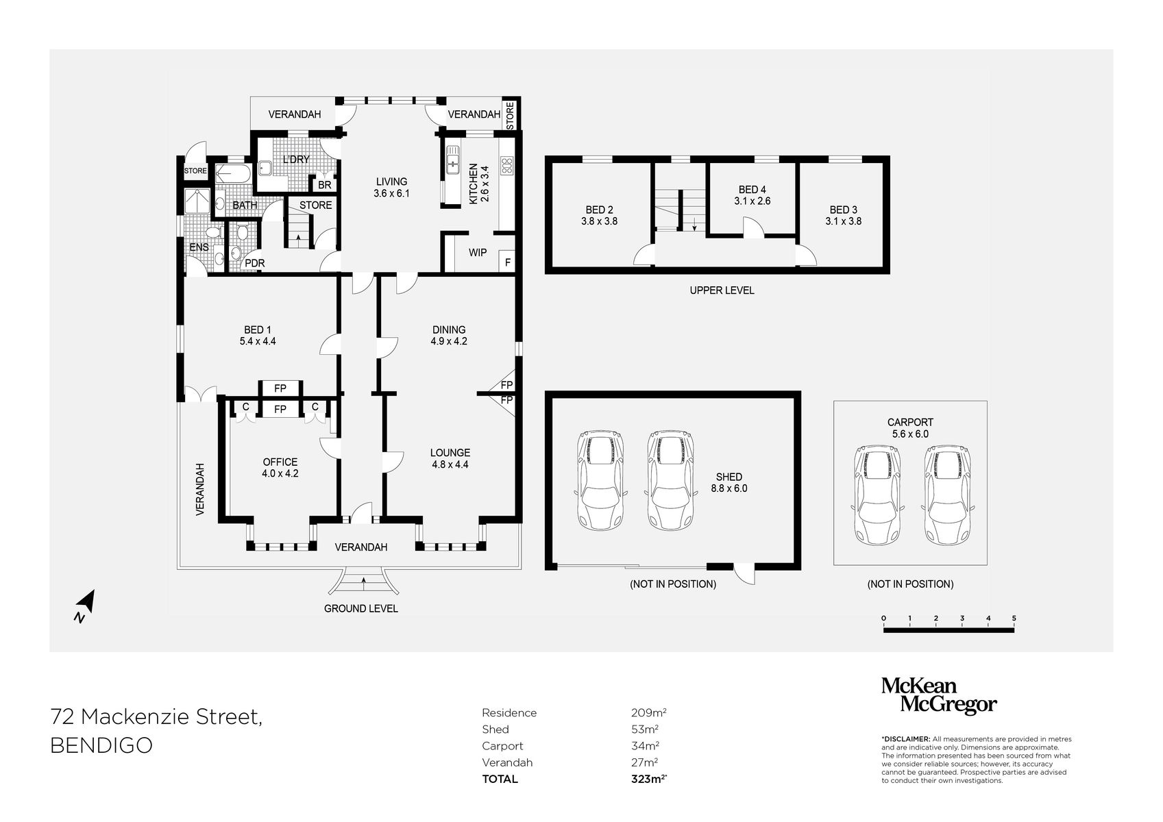 4-bedroom house at 72 MACKENZIE STREET, Bendigo VIC 3550, Greater Bendigo, Victoria