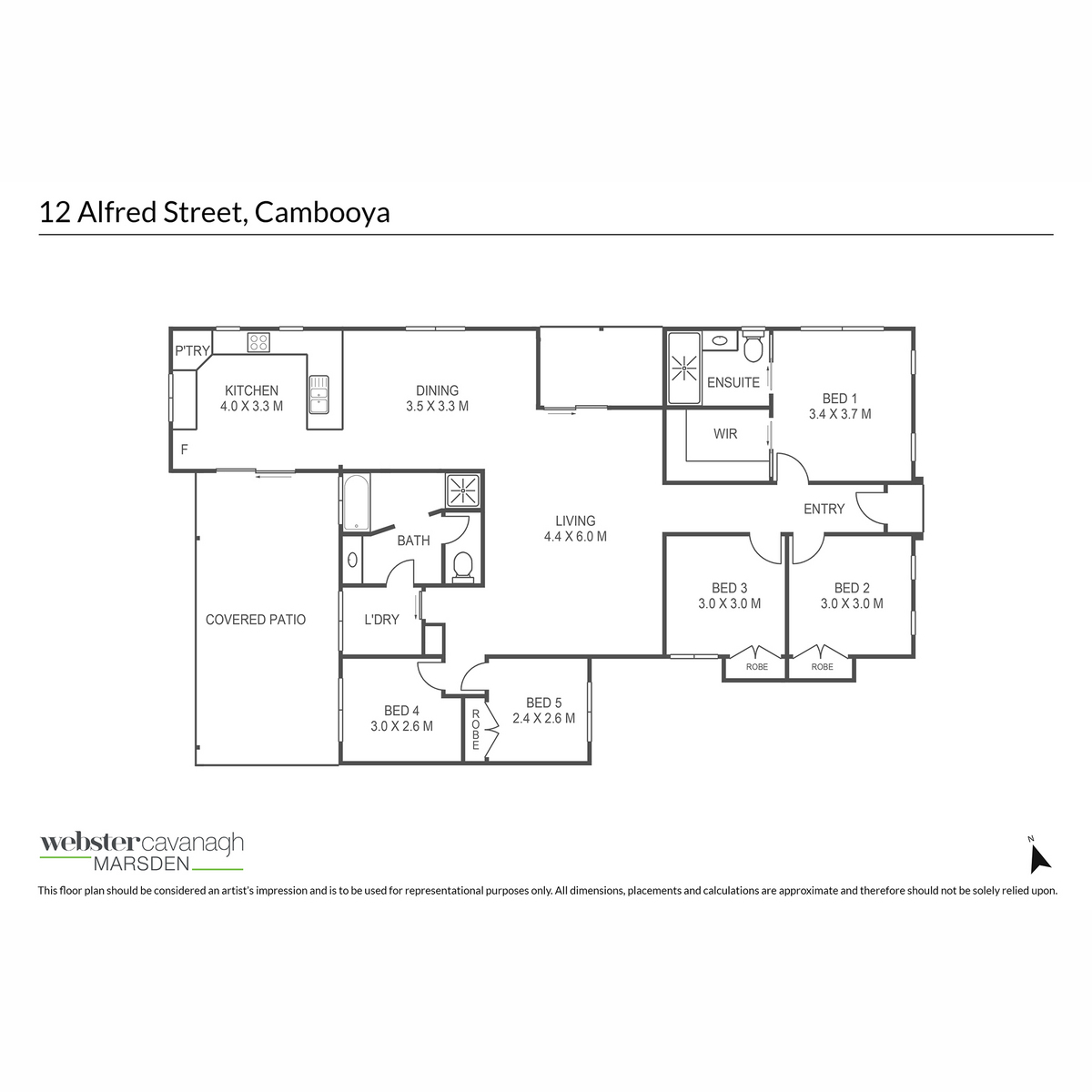 5-bedroom house at 12 Alfred Street, Cambooya, QLD 4358, , Queensland