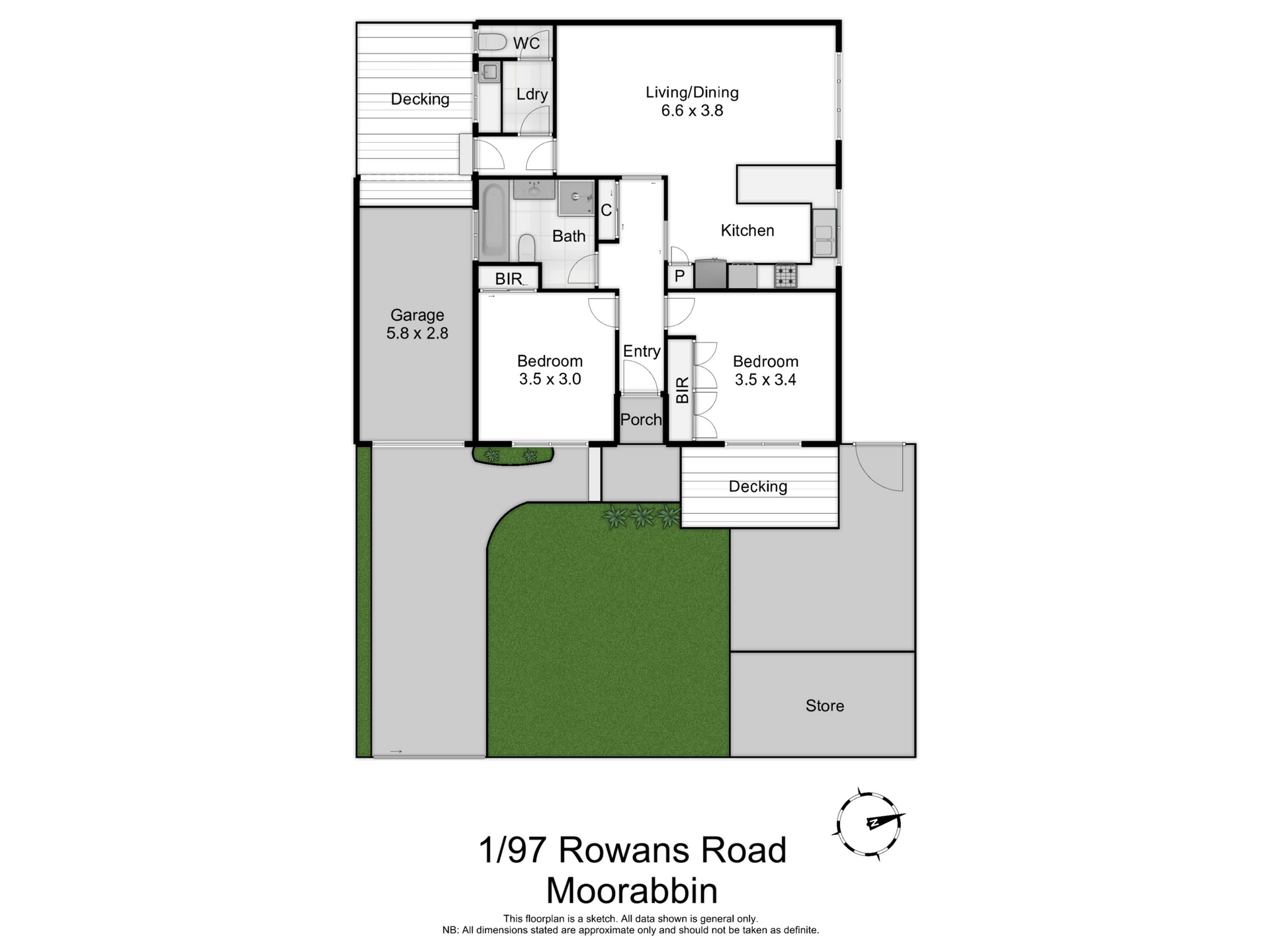 2-bedroom unit at 1/97 Rowans Road, Moorabbin, VIC 3189, , Victoria