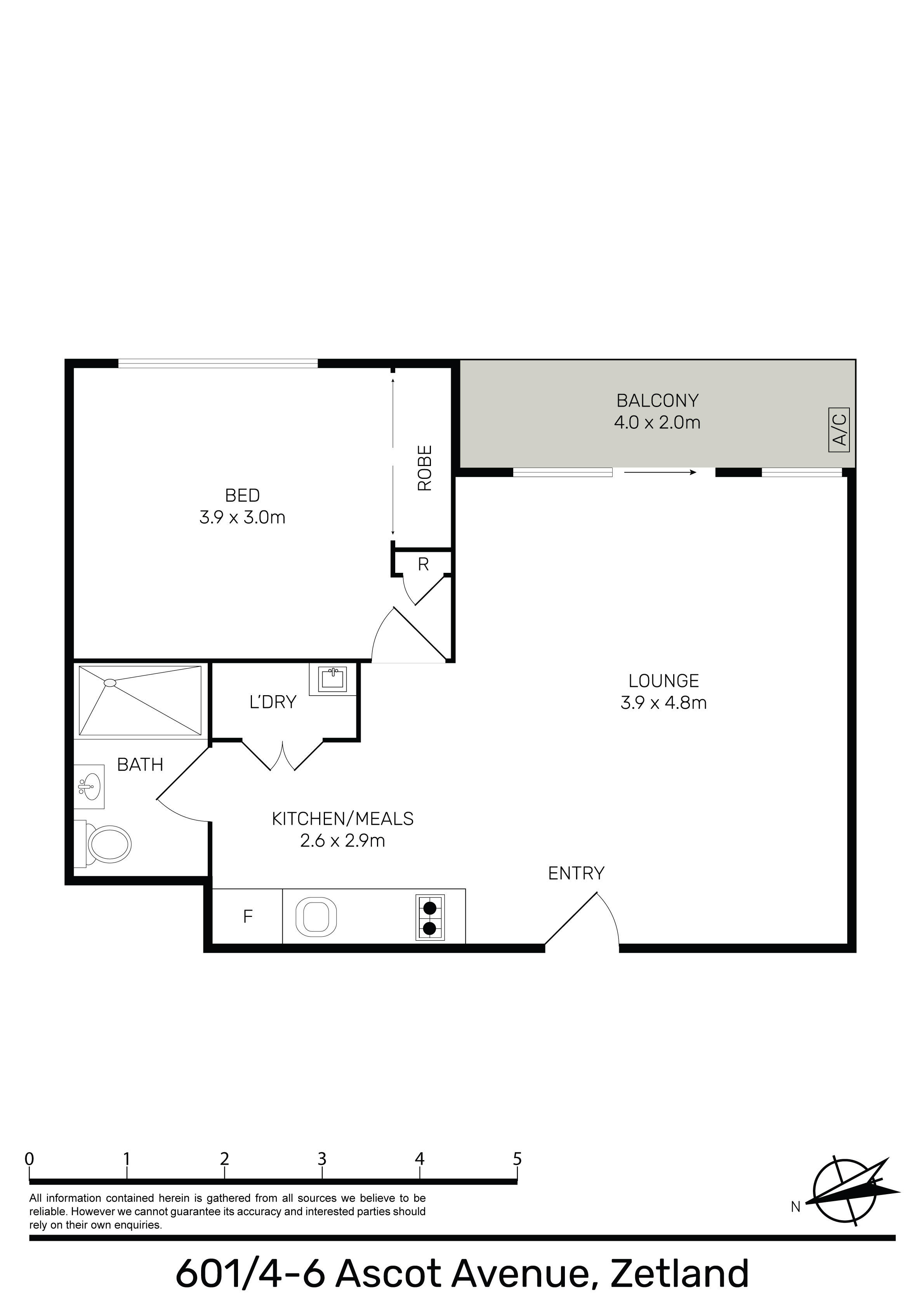 1-bedroom unit at 601/4-6 Ascot Avenue, Zetland, NSW 2017, , New South Wales