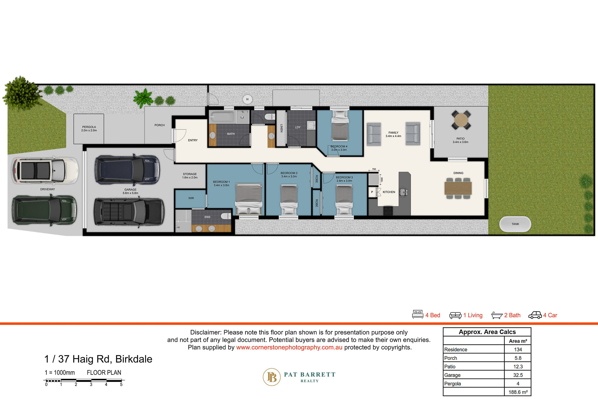 4-bedroom unit at 2 37 HAIG ROAD, BIRKDALE QLD 4159, Redland, Queensland