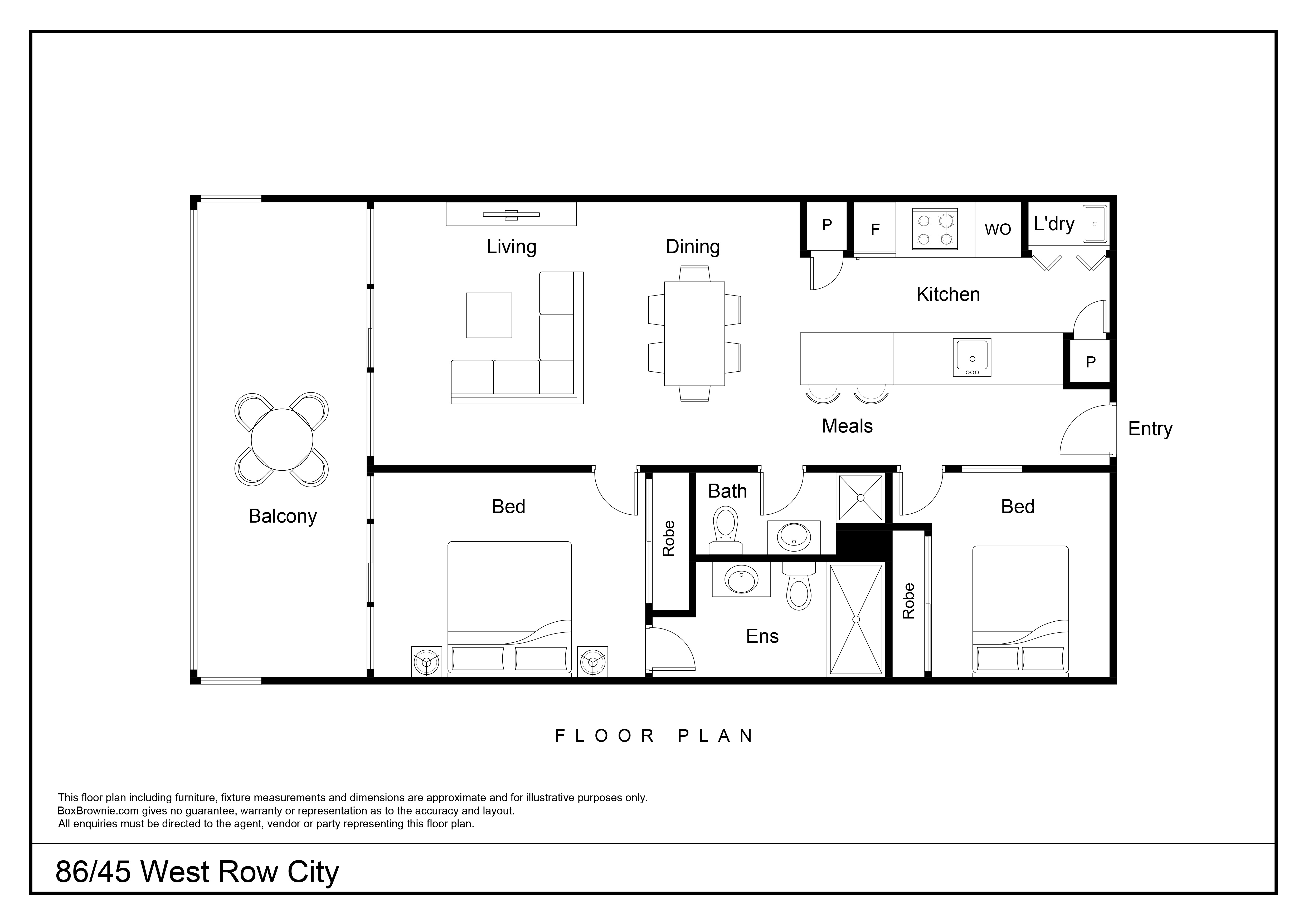 2-bedroom unit at 86/45 West Row, City, ACT 2601, Unincorporated Act, Australian Capital Territory