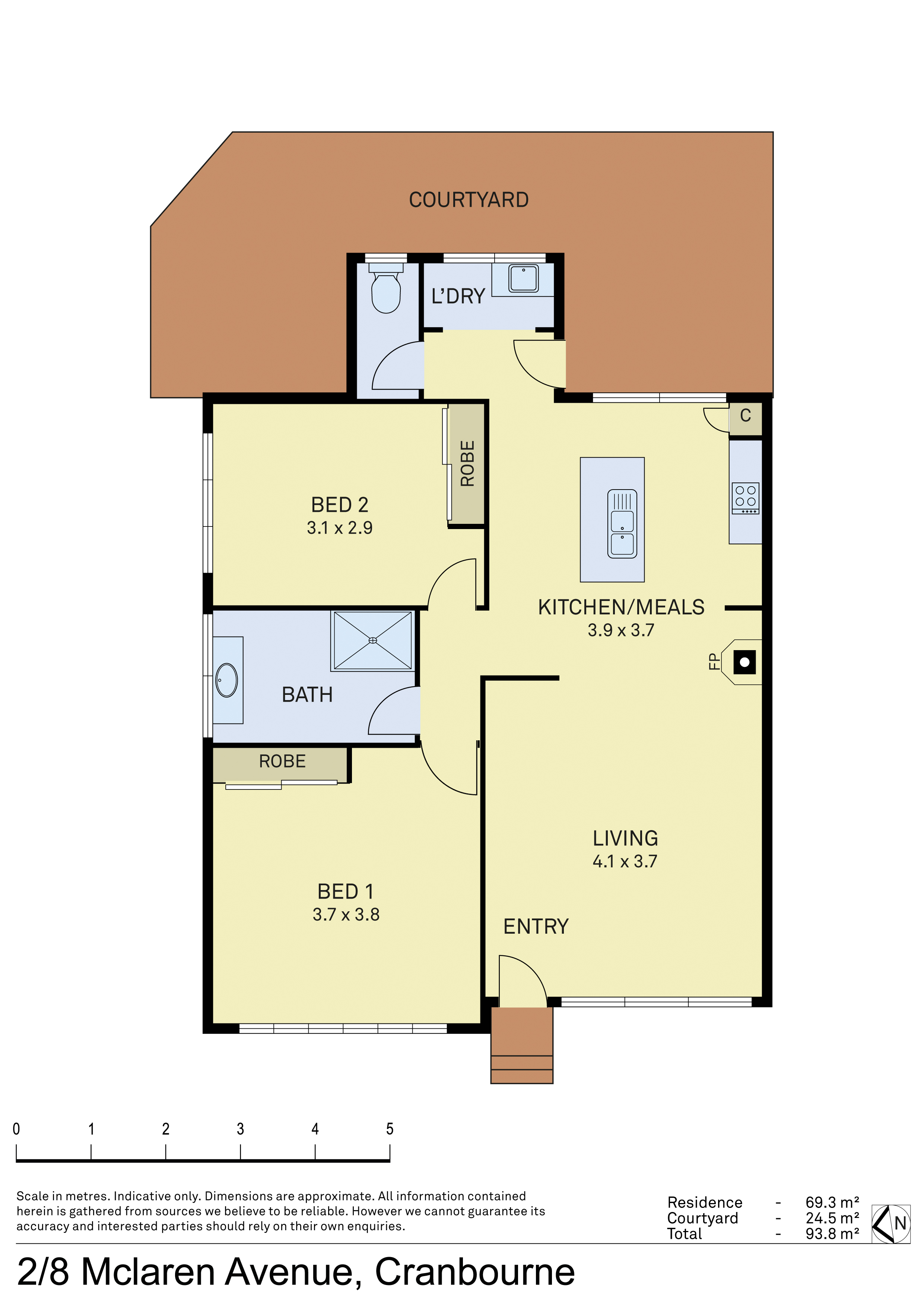 2-bedroom unit at 2/8 Mclaren Avenue, Cranbourne, VIC 3977, Casey, Victoria