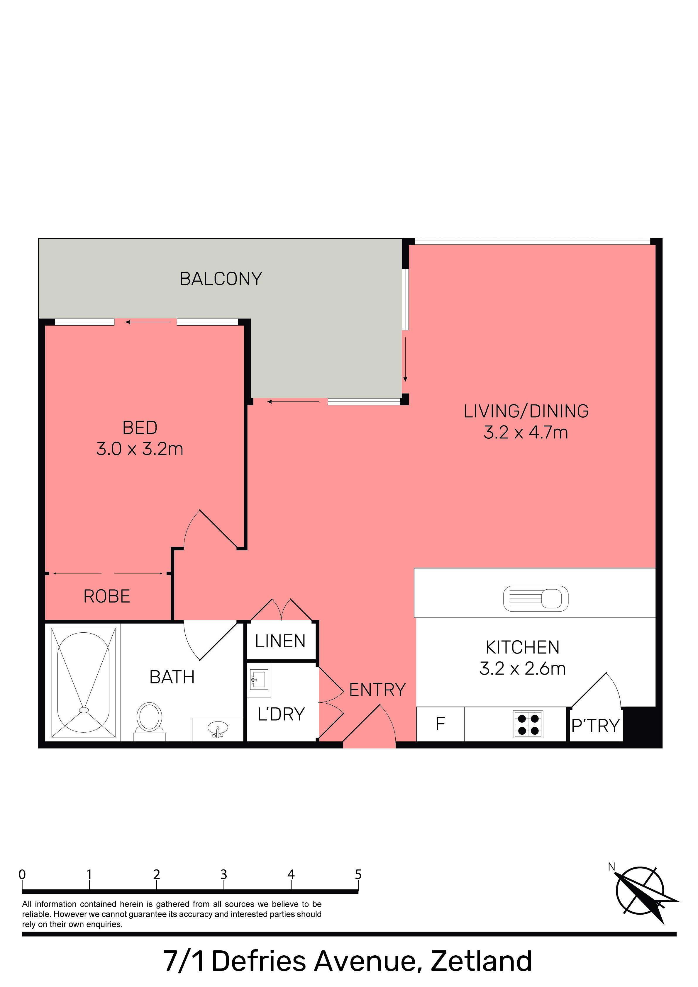 1-bedroom unit at 7/1 Defries Avenue, Zetland, NSW 2017, , New South Wales