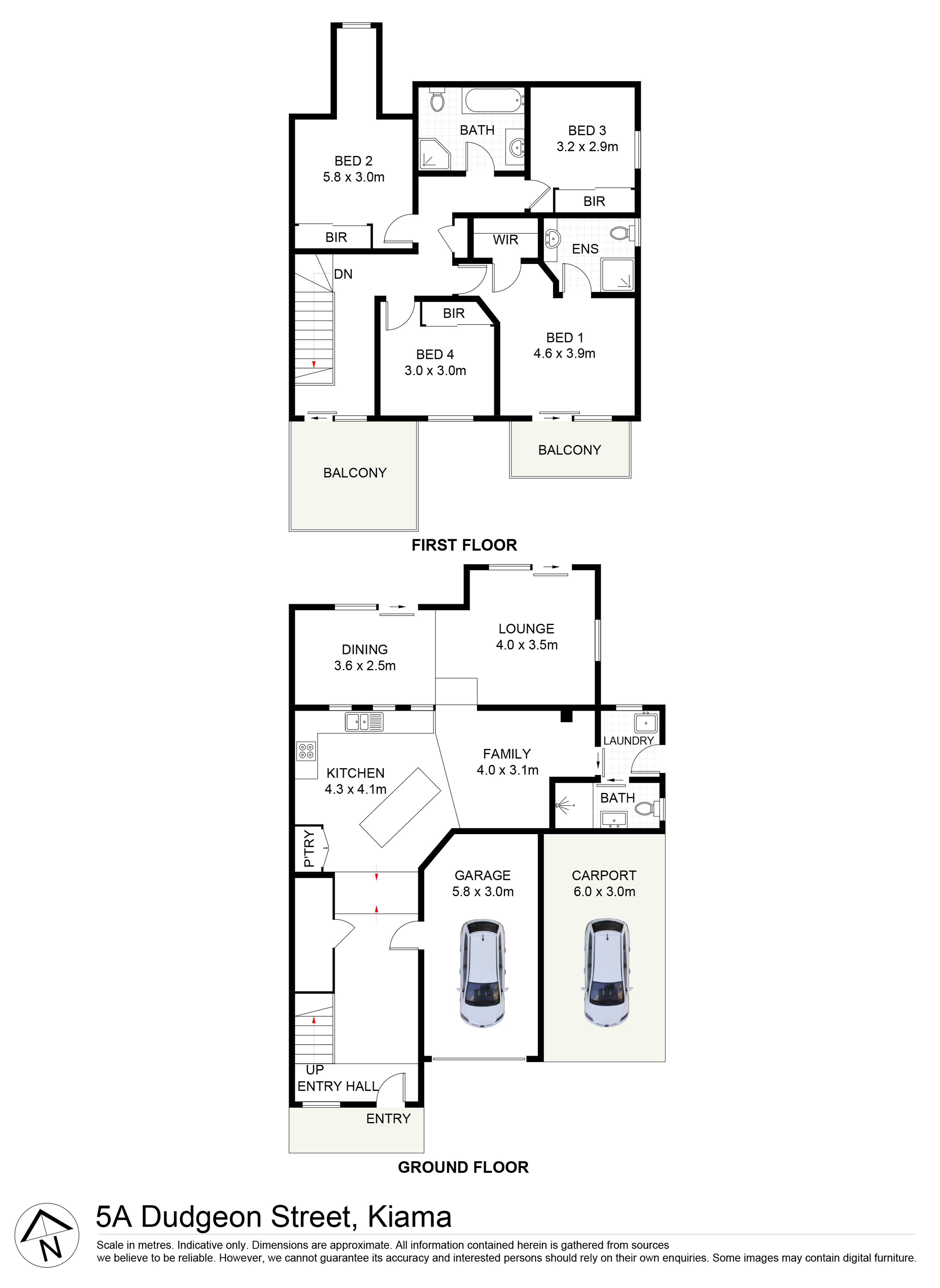 4-bedroom unit at 5 Dudgeon Street, Kiama, NSW 2533, Kiama, New South Wales