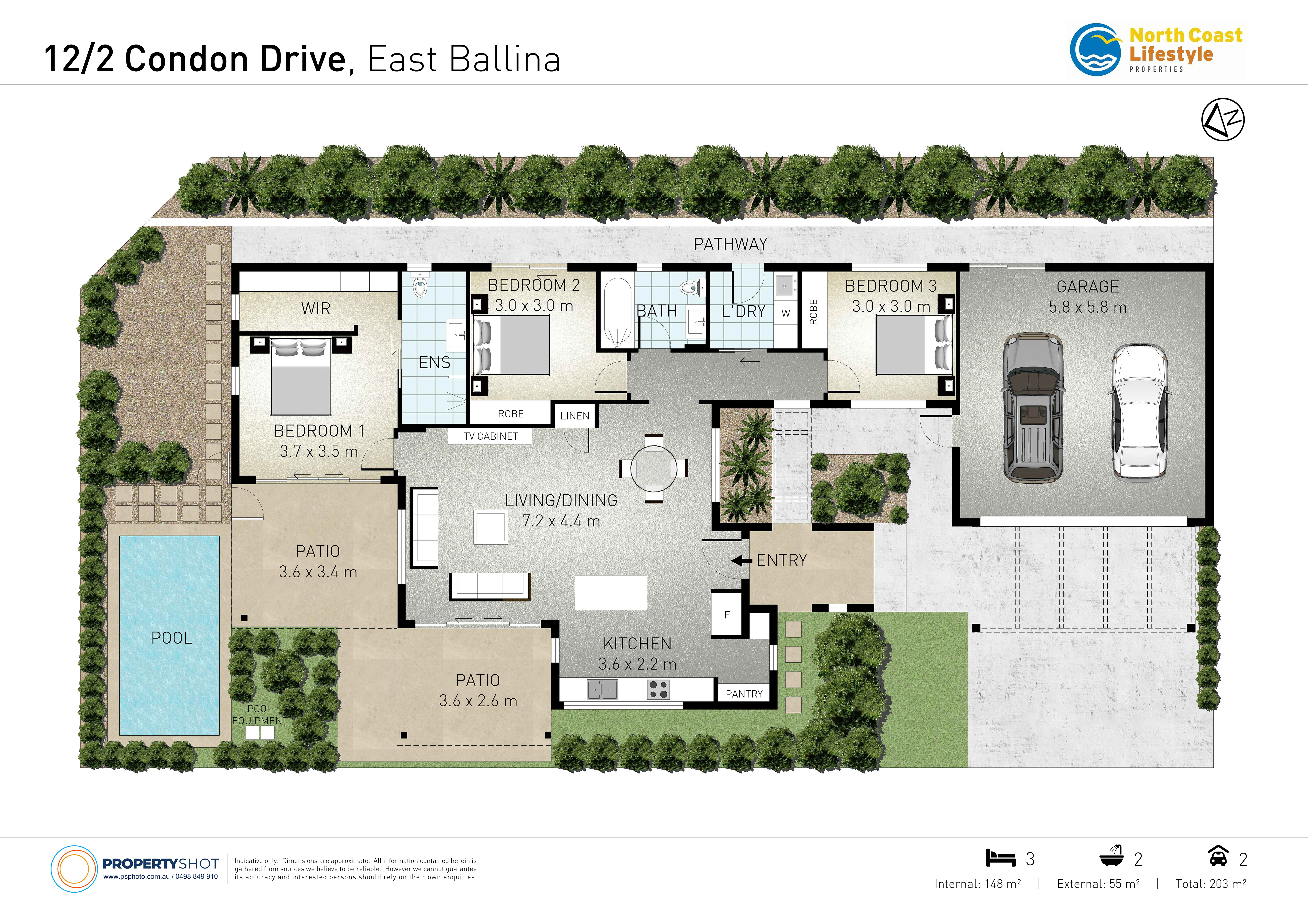 3-bedroom house at 12 2 CONDON DRIVE, EAST BALLINA NSW 2478, Ballina, New South Wales
