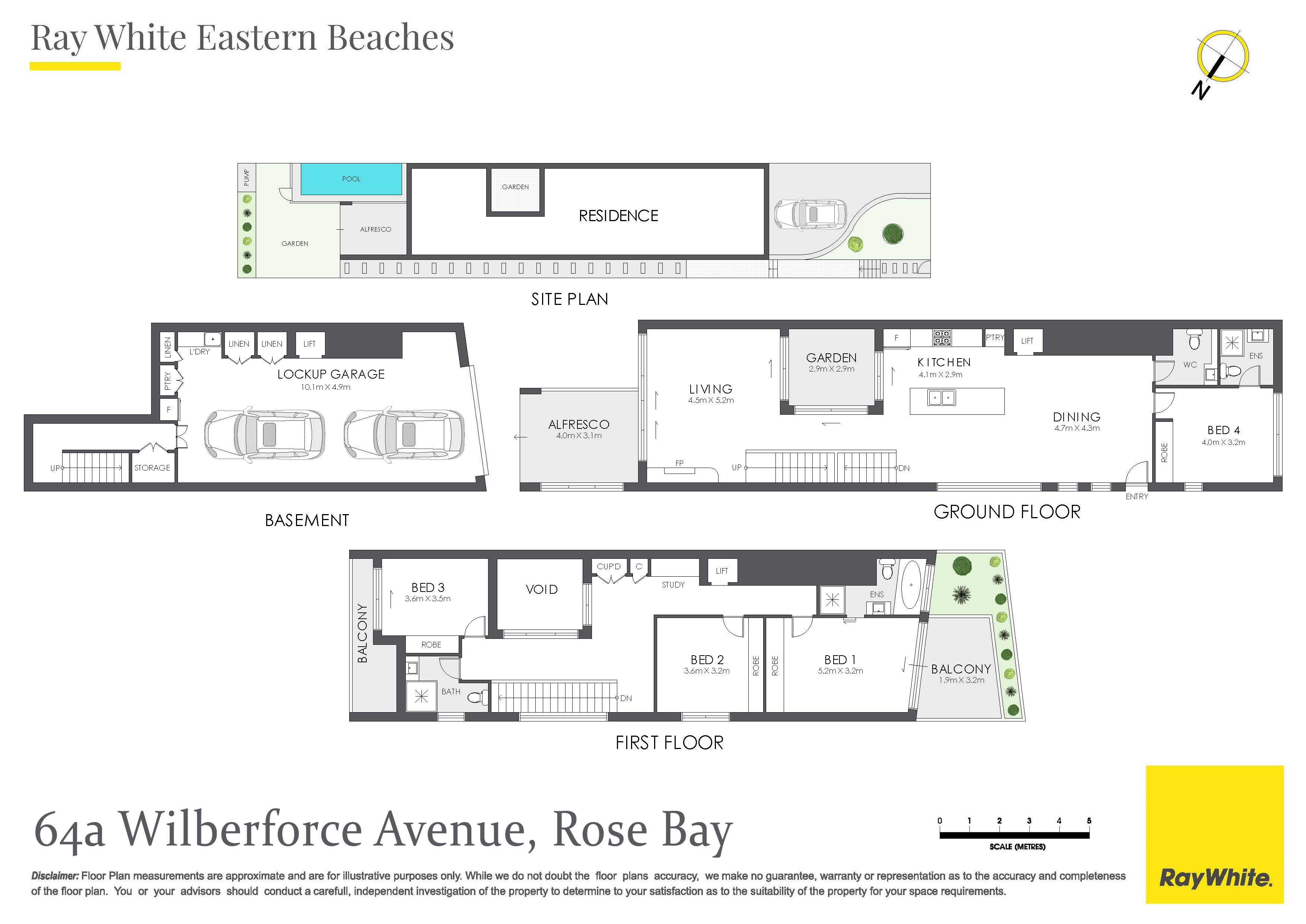 4-bedroom house at 64 Wilberforce Avenue, Rose Bay, NSW 2029, Waverley, New South Wales