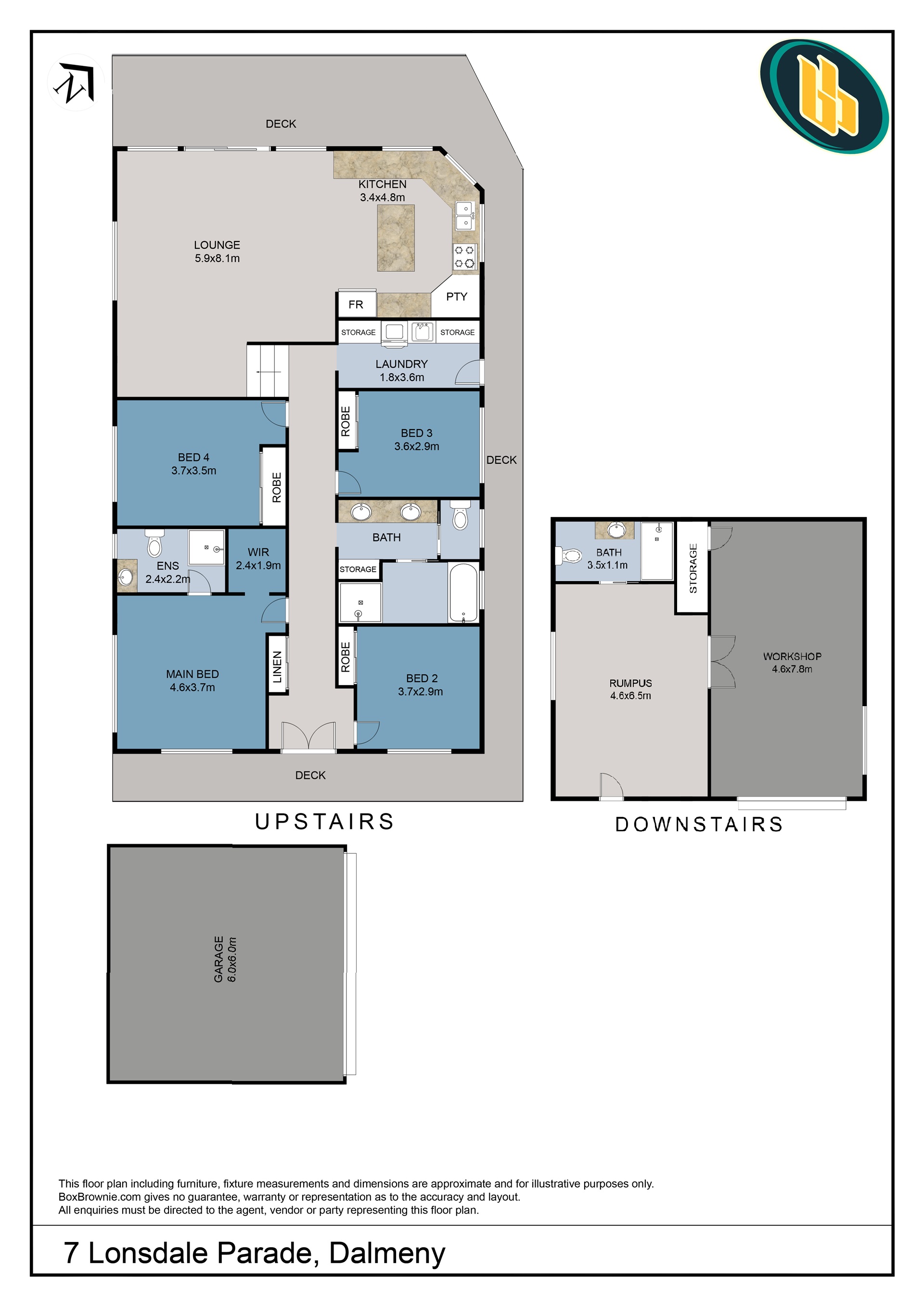 4-bedroom house at 7 Lonsdale Parade, Dalmeny, NSW 2546, Eurobodalla, New South Wales