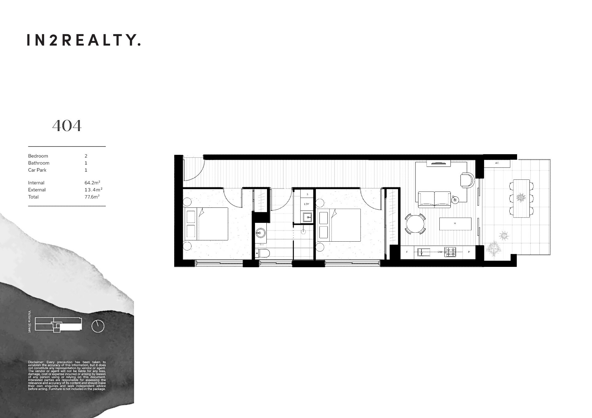 2-bedroom unit at 404/11 Victoria St, Footscray, Vic, 3011, Maribyrnong, Victoria