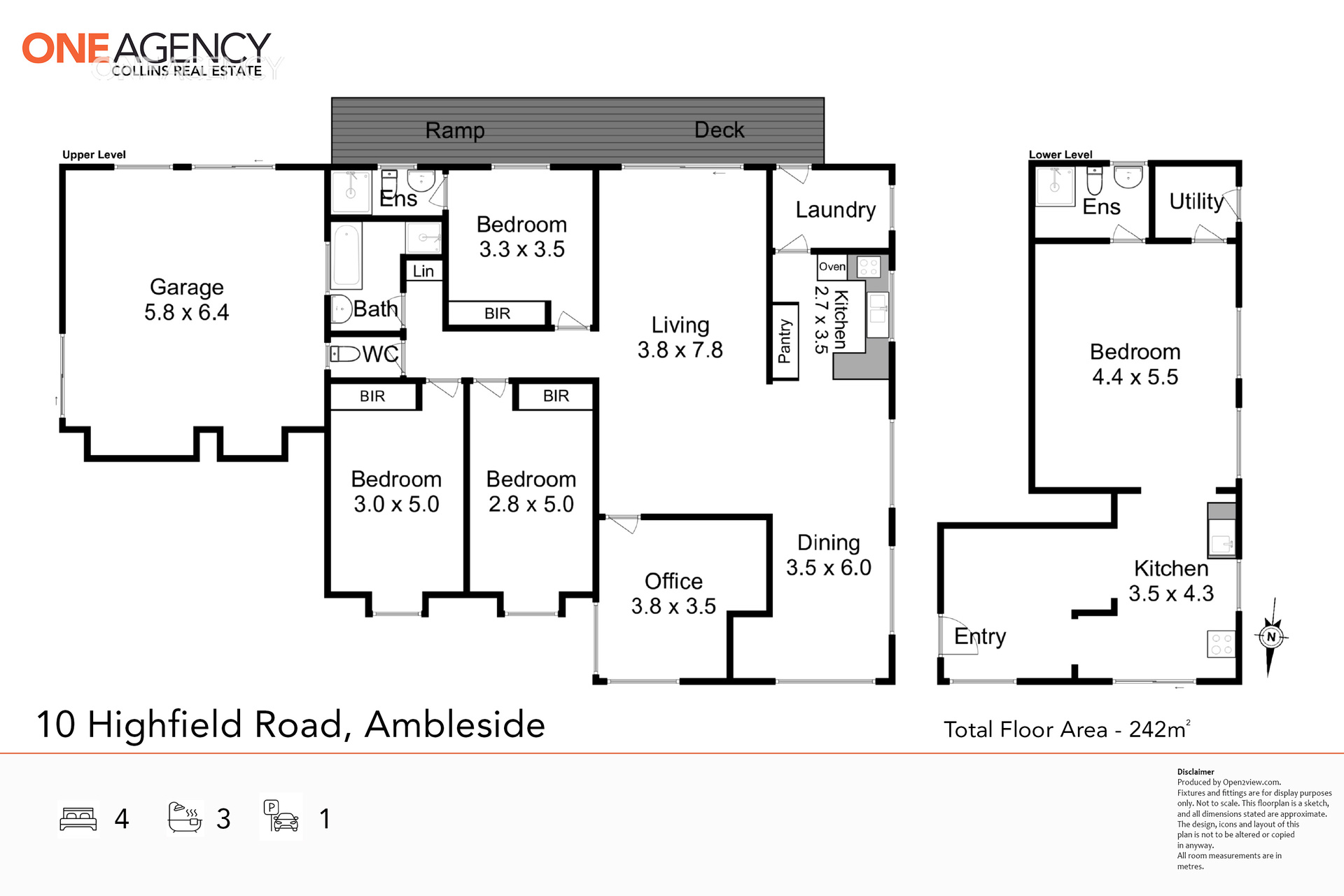 4-bedroom house at 10 HIGHFIELD ROAD, Ambleside TAS 7310, Devonport, Tasmania