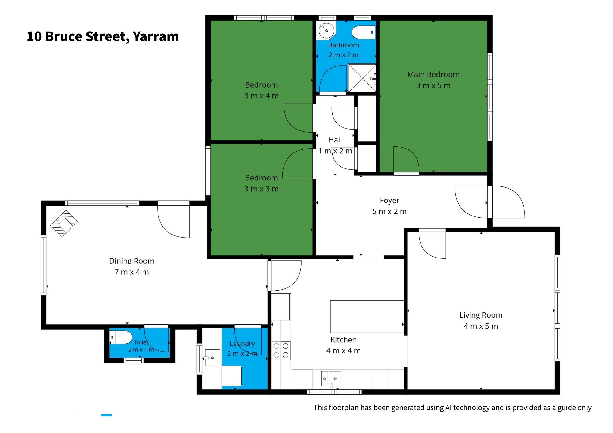 3-bedroom house at 10 Bruce Street, Yarram, VIC 3971, Wellington, Victoria