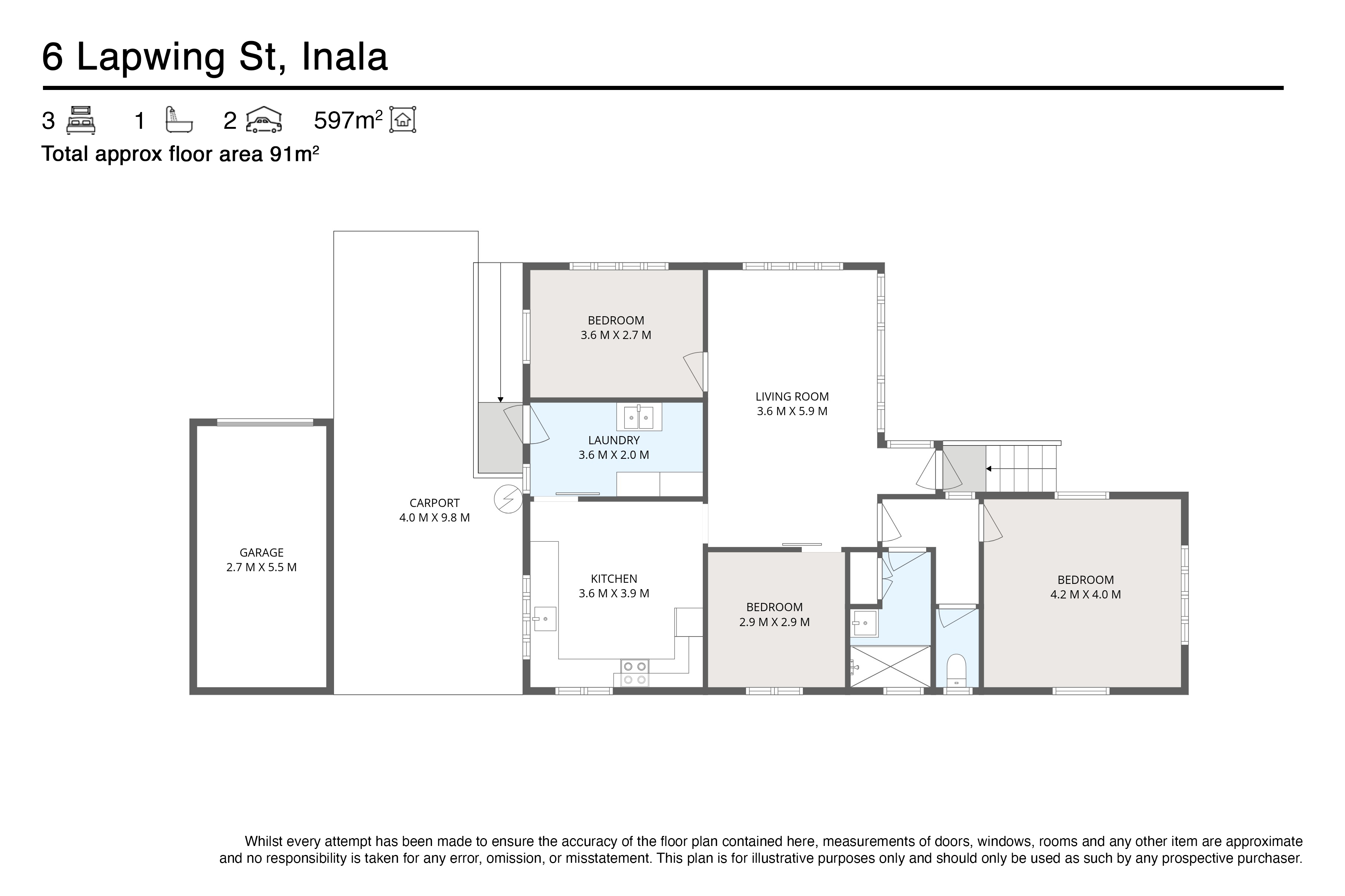 3-bedroom house at 6 LAPWING STREET, Inala QLD 4077, Brisbane, Queensland