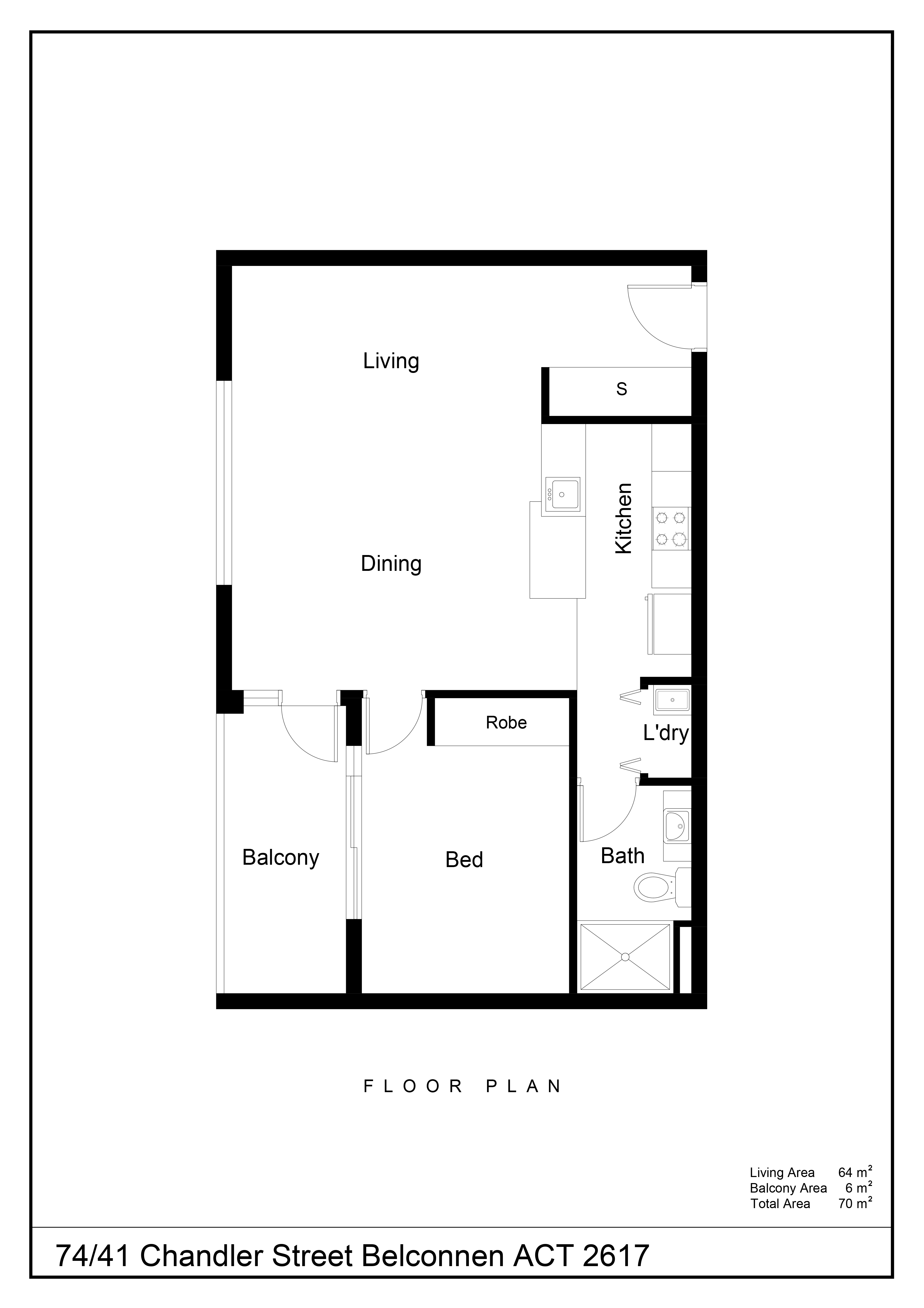 1-bedroom unit at 74/41 Chandler Street, Belconnen, Act, 2617, , Australian Capital Territory