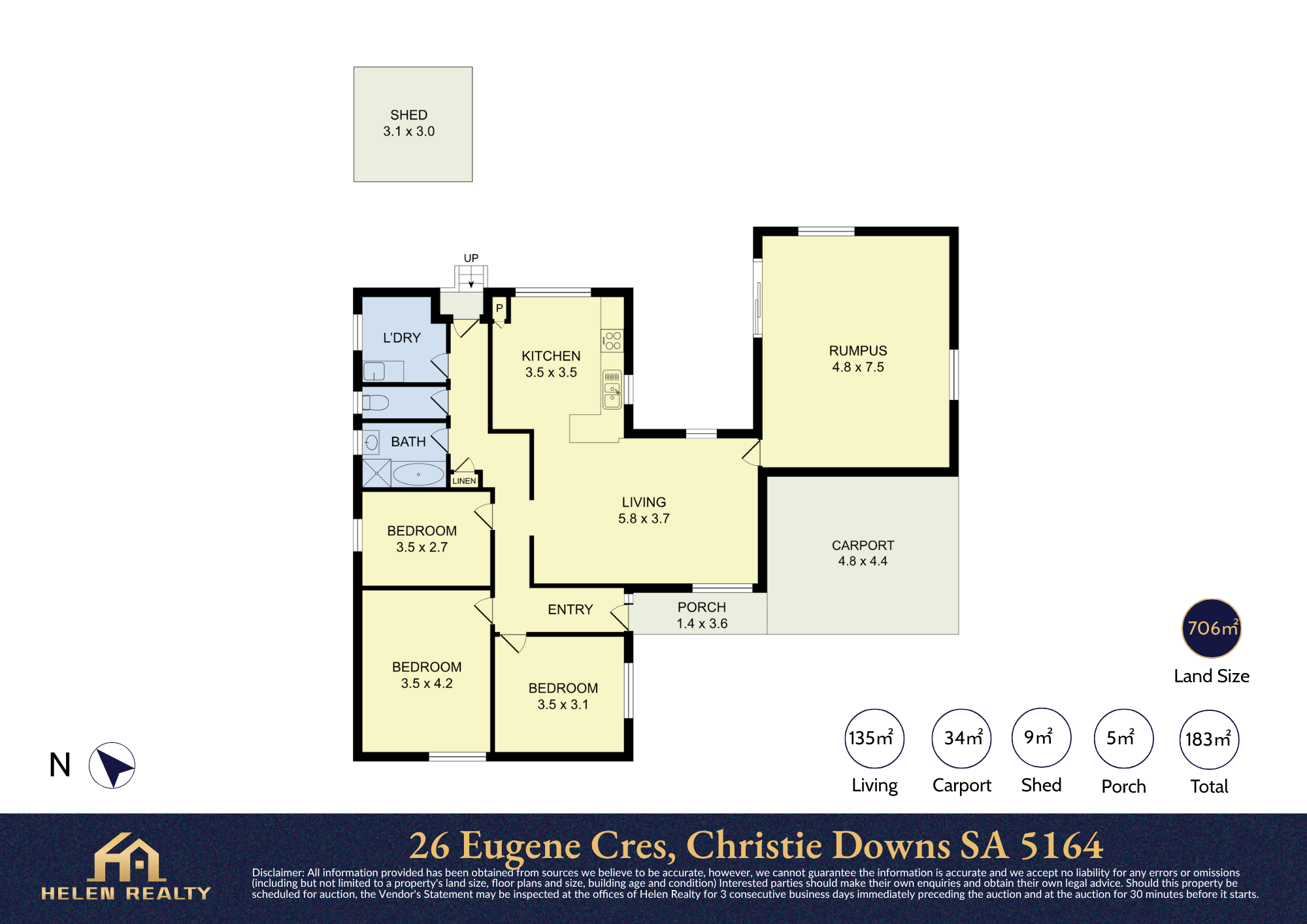 3-bedroom house at 26 EUGENE CRESCENT, Christie Downs SA 5164, Onkaparinga, South Australia