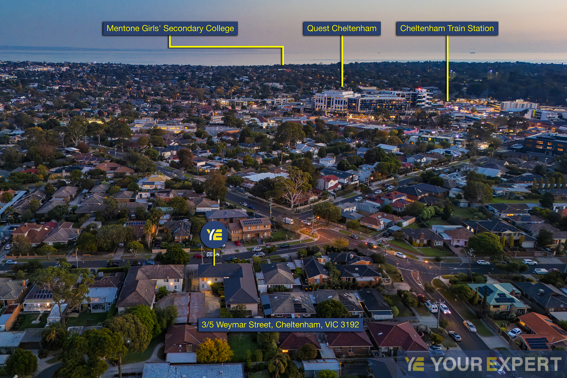 3-bedroom unit at 3 5 WEYMAR STREET, CHELTENHAM VIC 3192, , Victoria