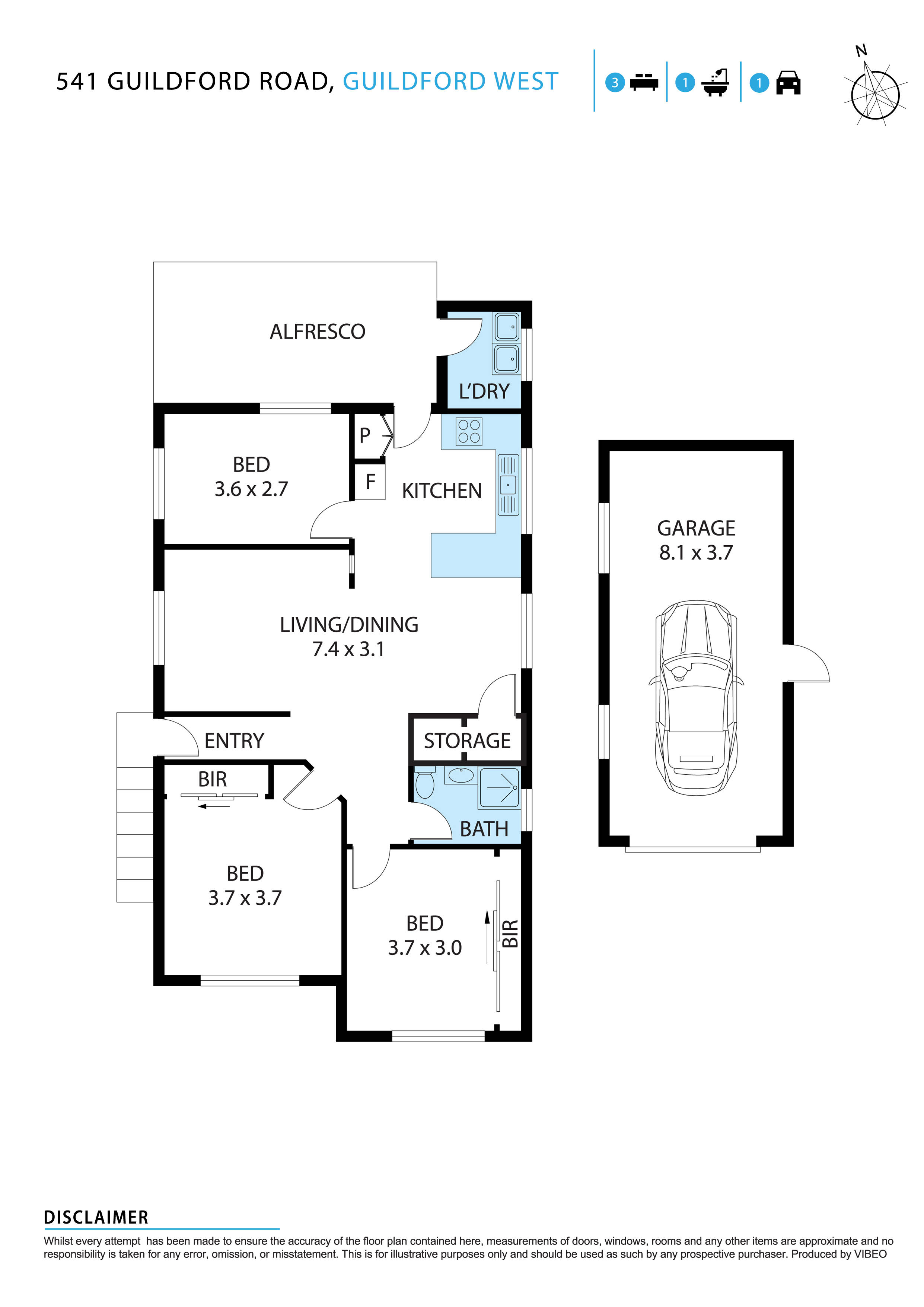 3-bedroom house at 541 GUILDFORD ROAD, Guildford West NSW 2161, Cumberland, New South Wales