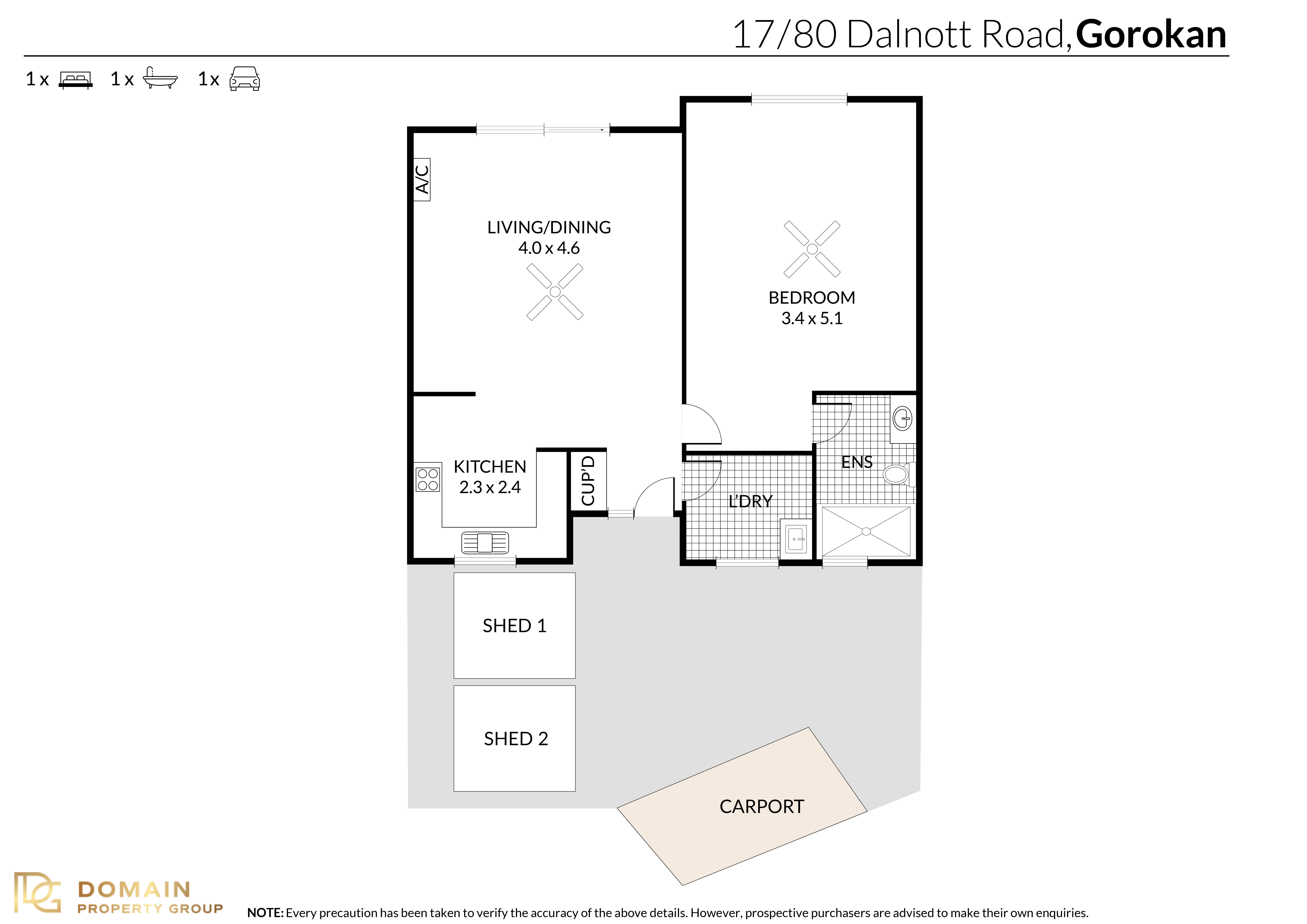 1-bedroom unit at 17/80 Dalnott Road, Gorokan, NSW 2263, Central Coast (Nsw), New South Wales