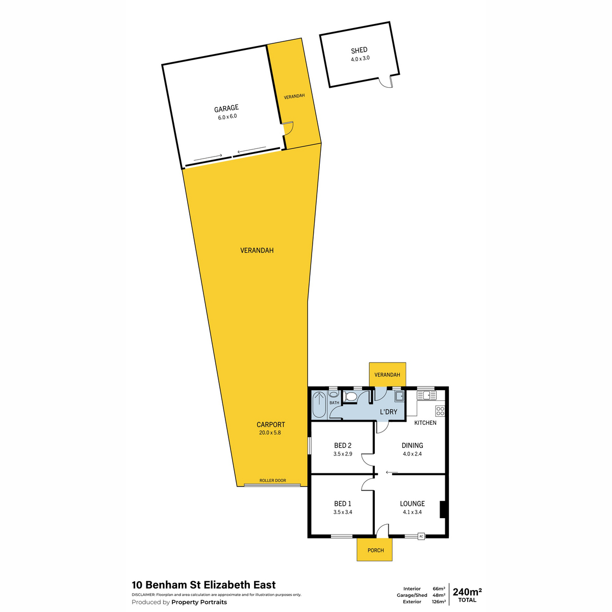 2-bedroom house at 10 BENHAM STREET, Elizabeth East SA 5112, Playford, South Australia