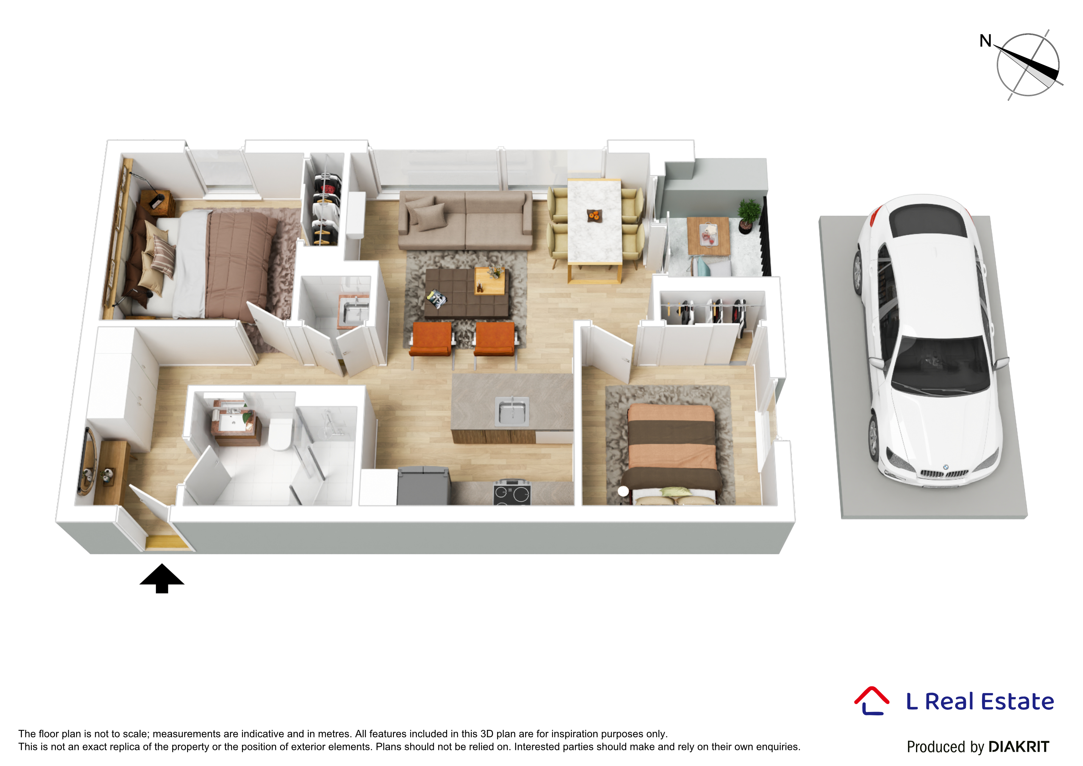 2-bedroom unit at 3006E/888 Collins Street, Docklands, VIC 3008, Melbourne, Victoria