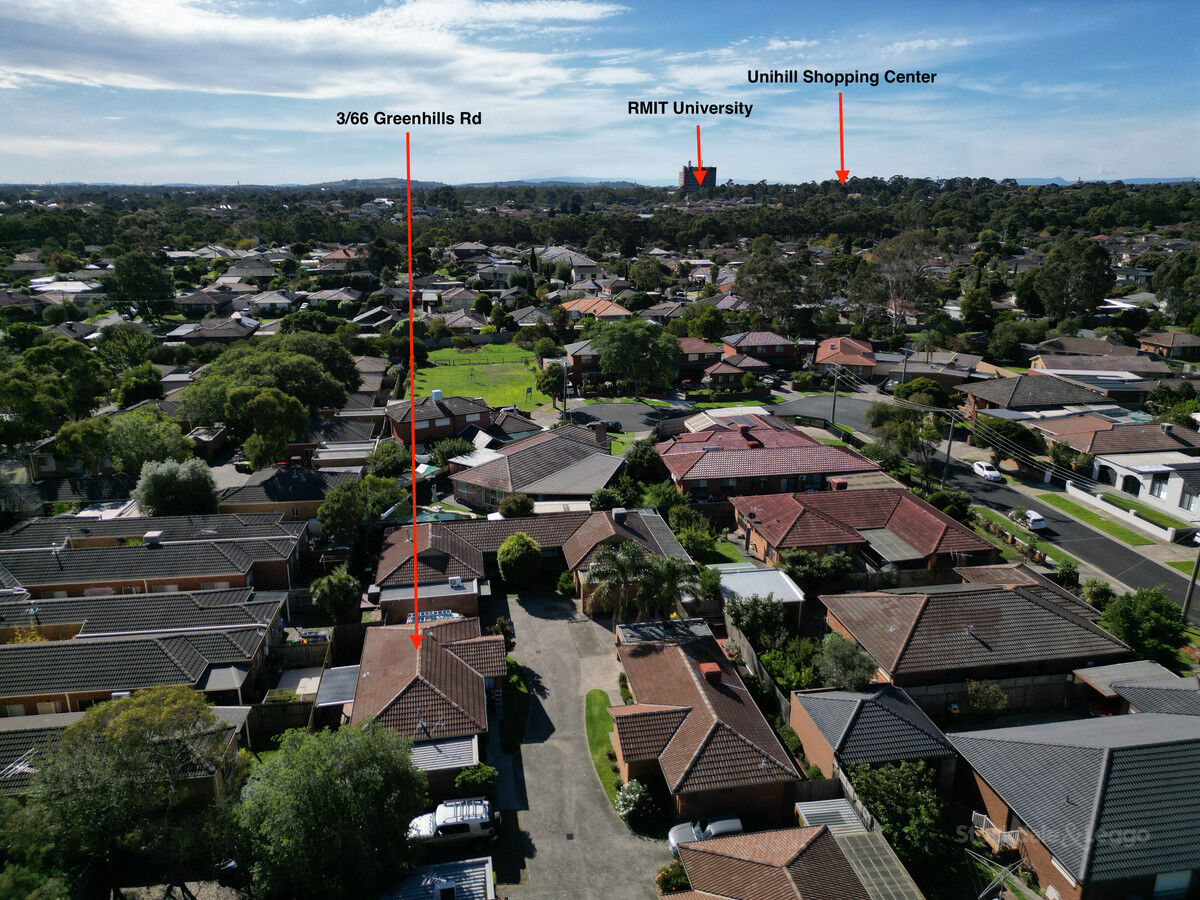 2-bedroom unit at 3 66 GREENHILLS ROAD, BUNDOORA VIC 3083, Whittlesea, Victoria
