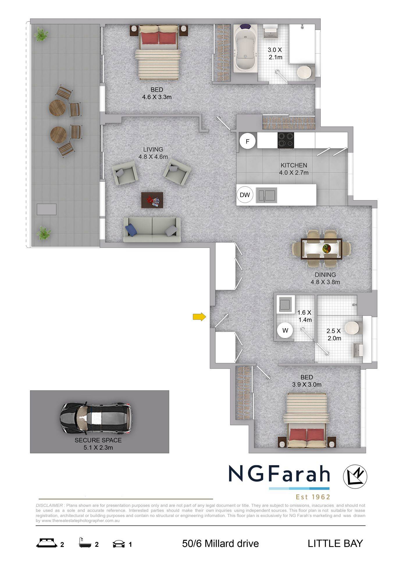 2-bedroom unit at 50/6 Millard Drive, Little Bay, NSW 2036, Randwick, New South Wales