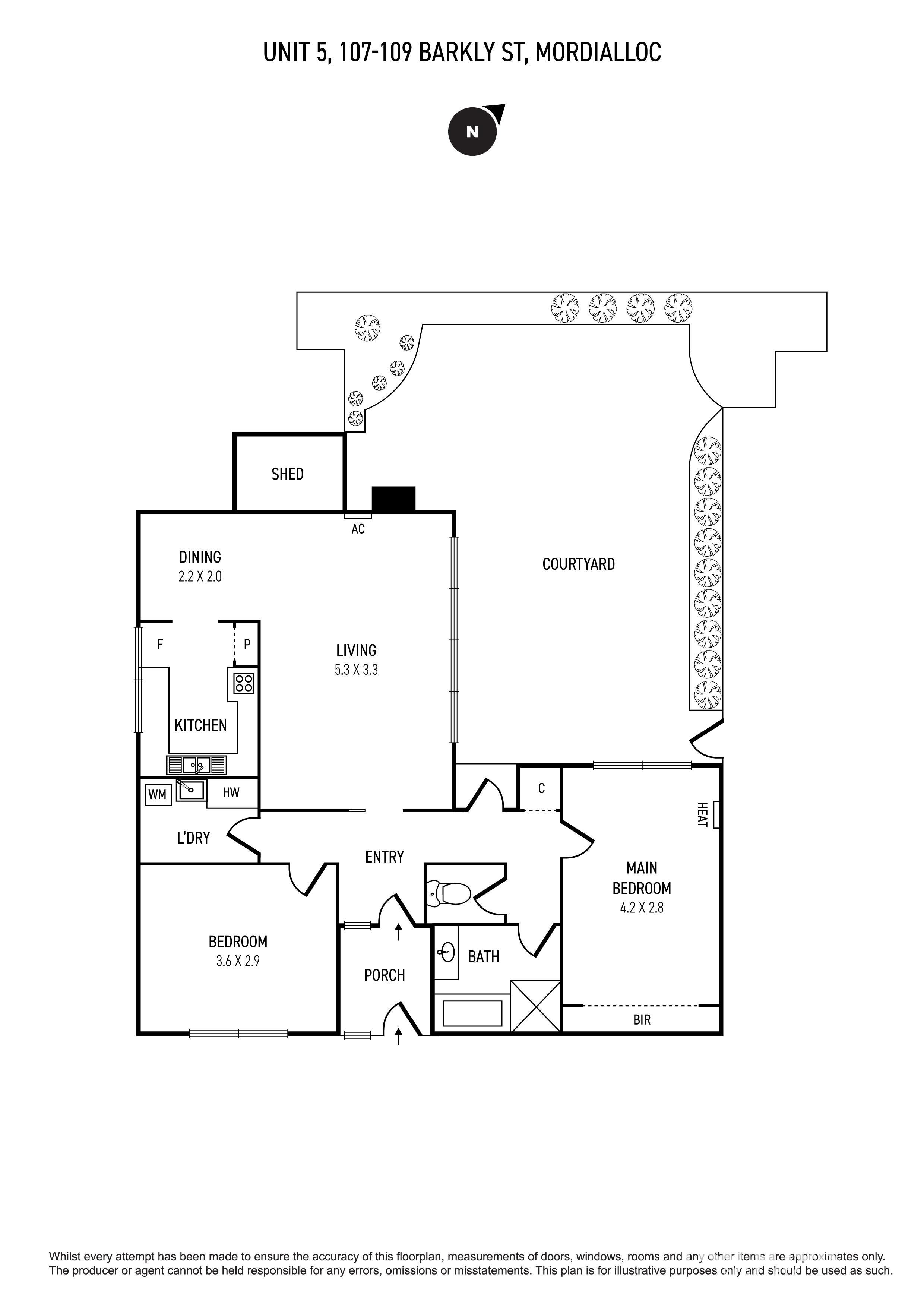 2-bedroom unit at 5/107-109 Barkly Street, Mordialloc, VIC 3195, , Victoria