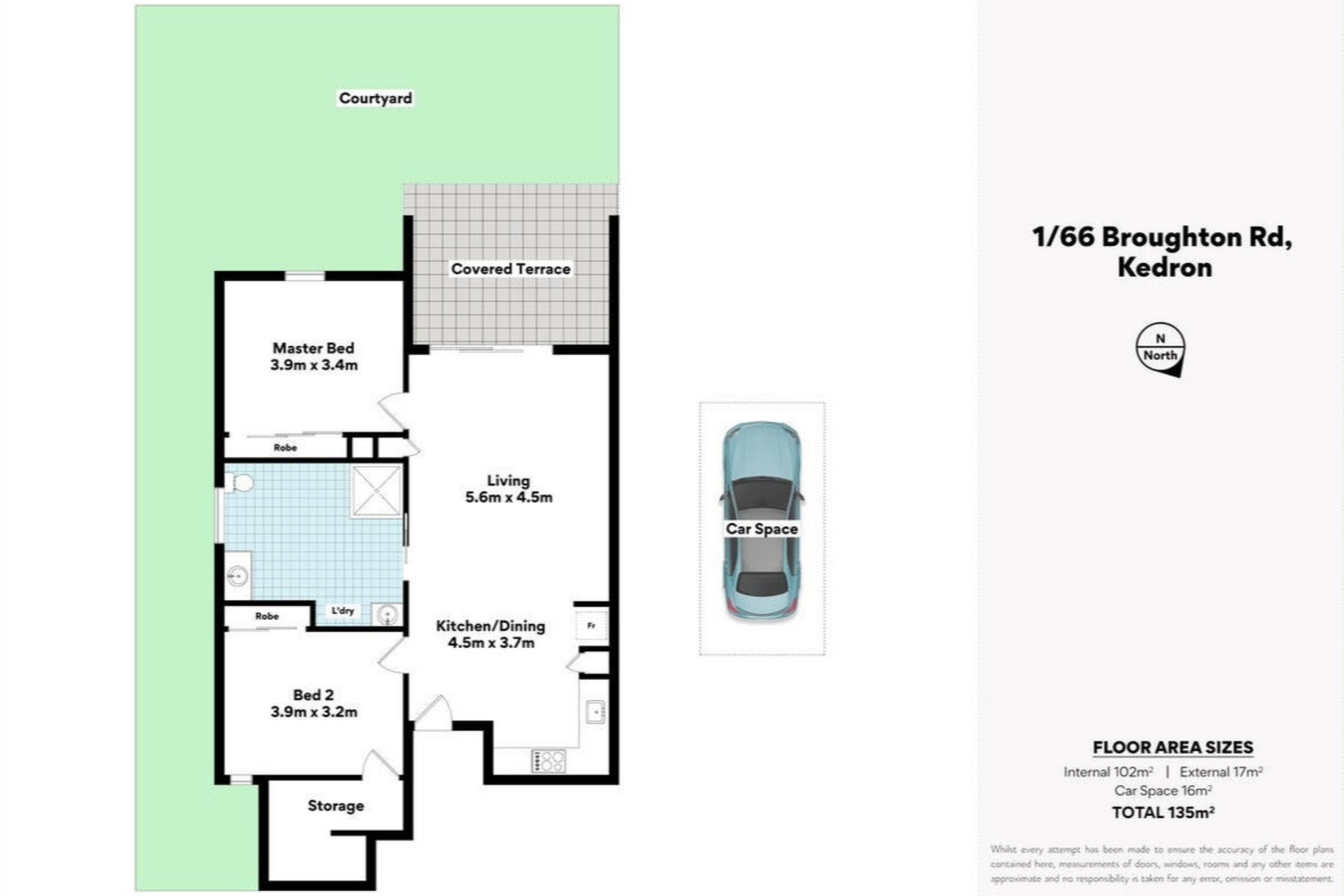 2-bedroom house at 1 66 BROUGHTON ROAD, KEDRON QLD 4031, Brisbane, Queensland