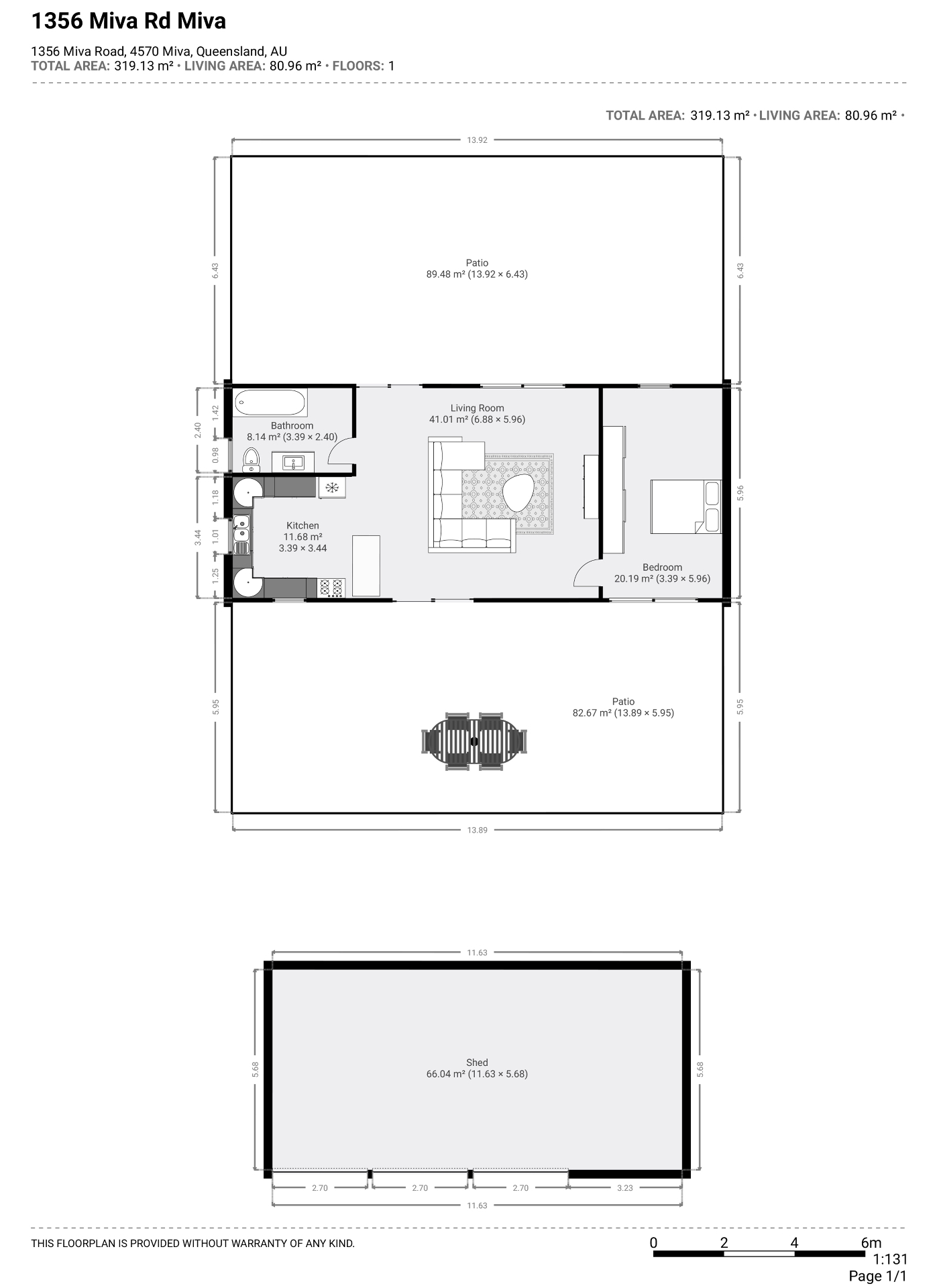 1-bedroom house at 1356 Miva Road, Miva, Qld, 4570, Gympie, Queensland
