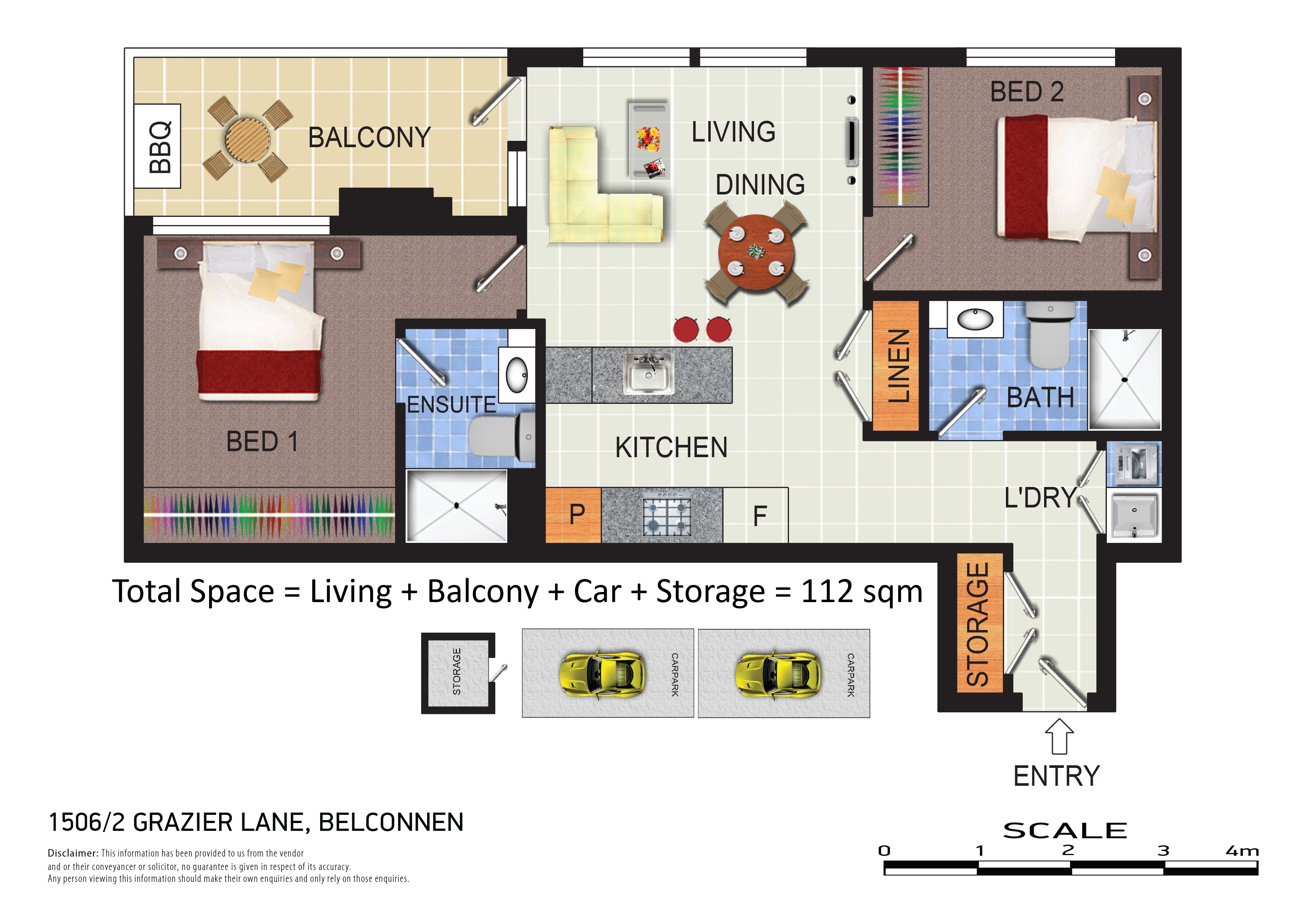 2-bedroom unit at 1506/2 Grazier Lane, Belconnen, ACT 2617, Unincorporated Act, Australian Capital Territory