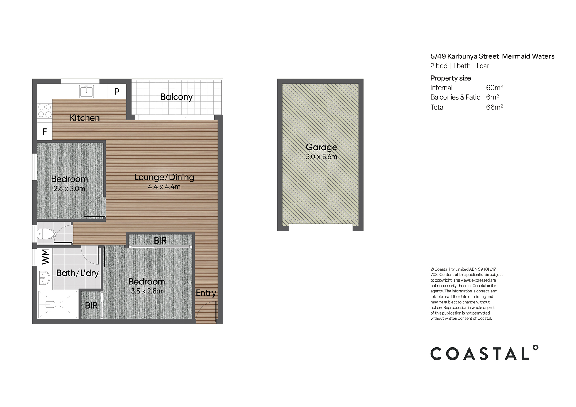 2-bedroom unit at 5/49 Karbunya Street, Mermaid Waters, Qld, 4218, Gold Coast, Queensland