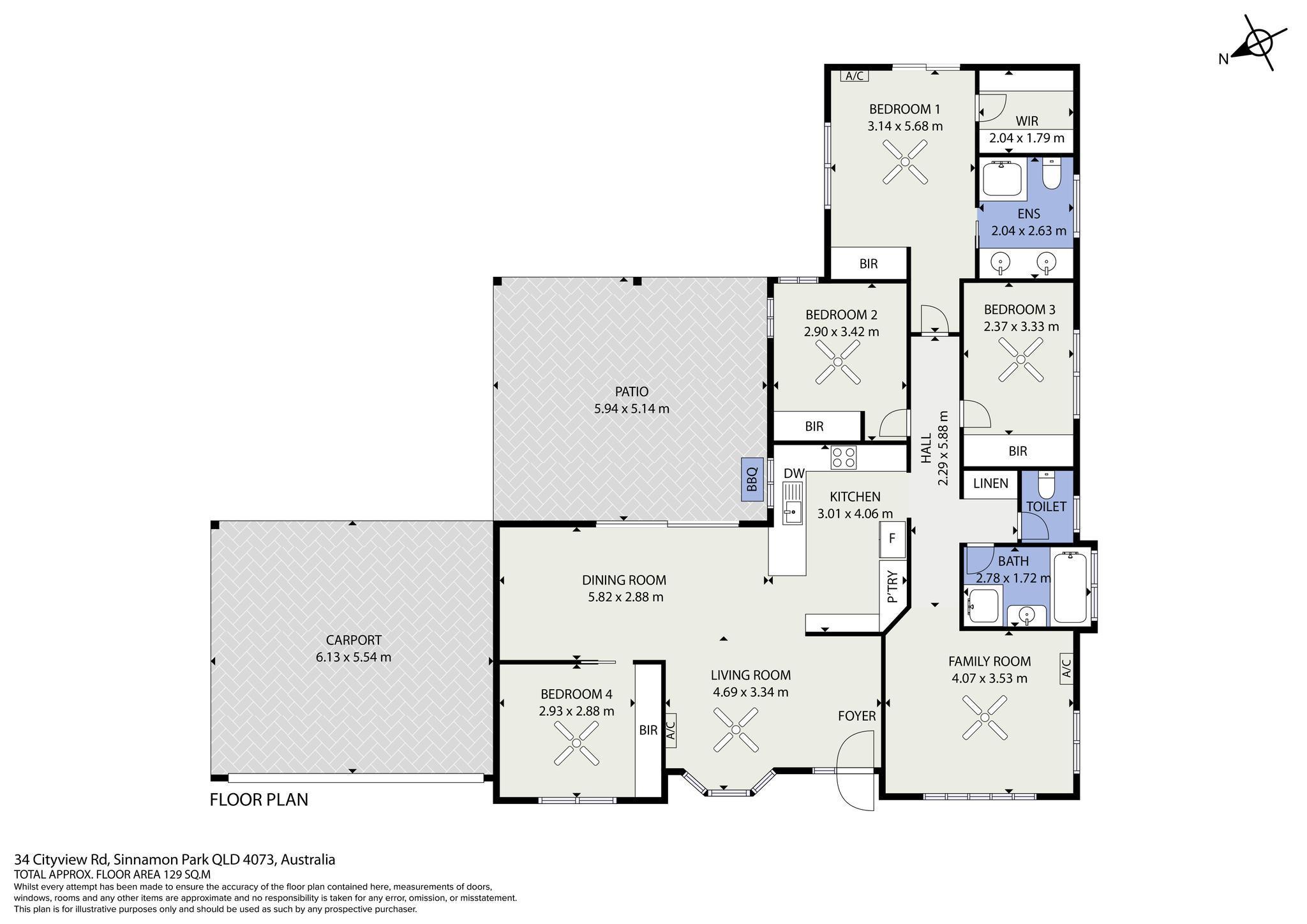 4-bedroom house at 34 CITYVIEW ROAD, Sinnamon Park QLD 4073, Brisbane, Queensland