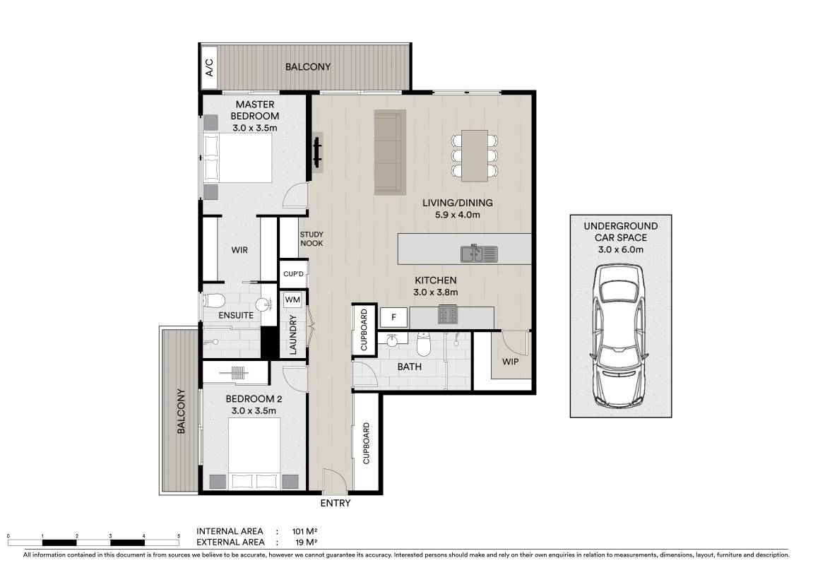 2-bedroom unit at 605/38 Enid Street, Tweed Heads, NSW 2485, Tweed, New South Wales