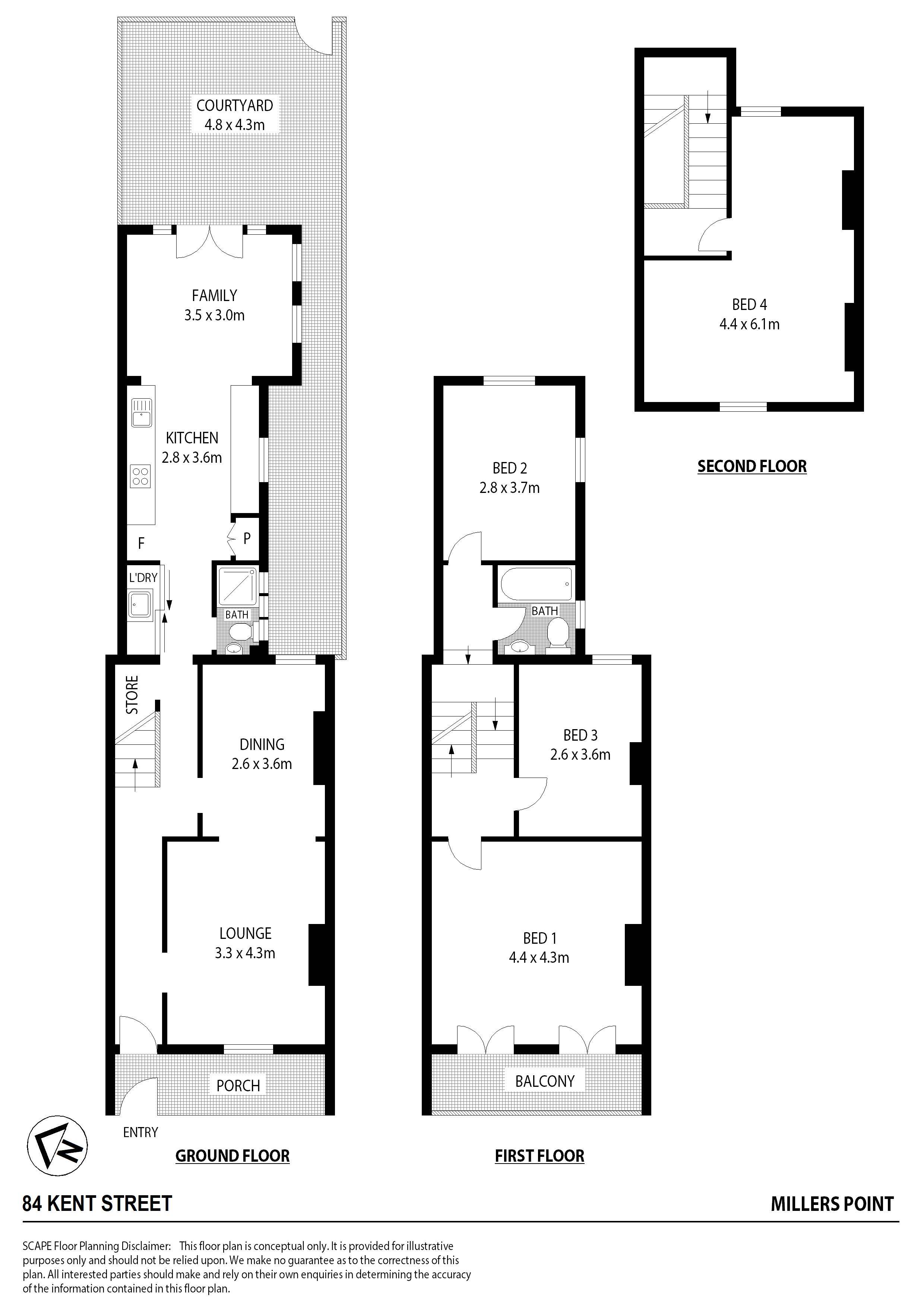 4-bedroom house at 84 Kent Street, Millers Point, NSW 2000, , New South Wales