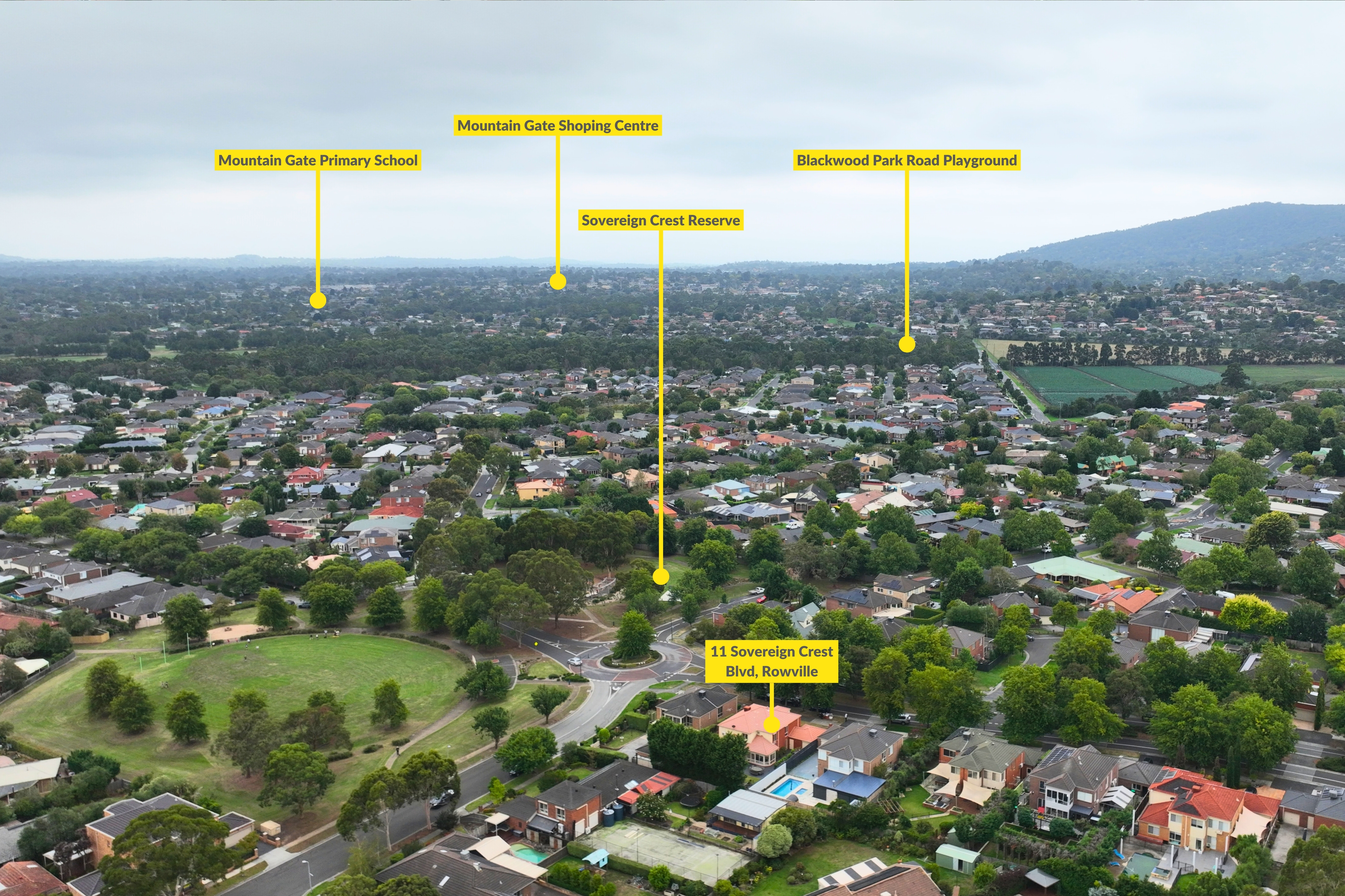 4-bedroom house at 11 SOVEREIGN CREST BOULEVARD, Rowville VIC 3178, Knox, Victoria