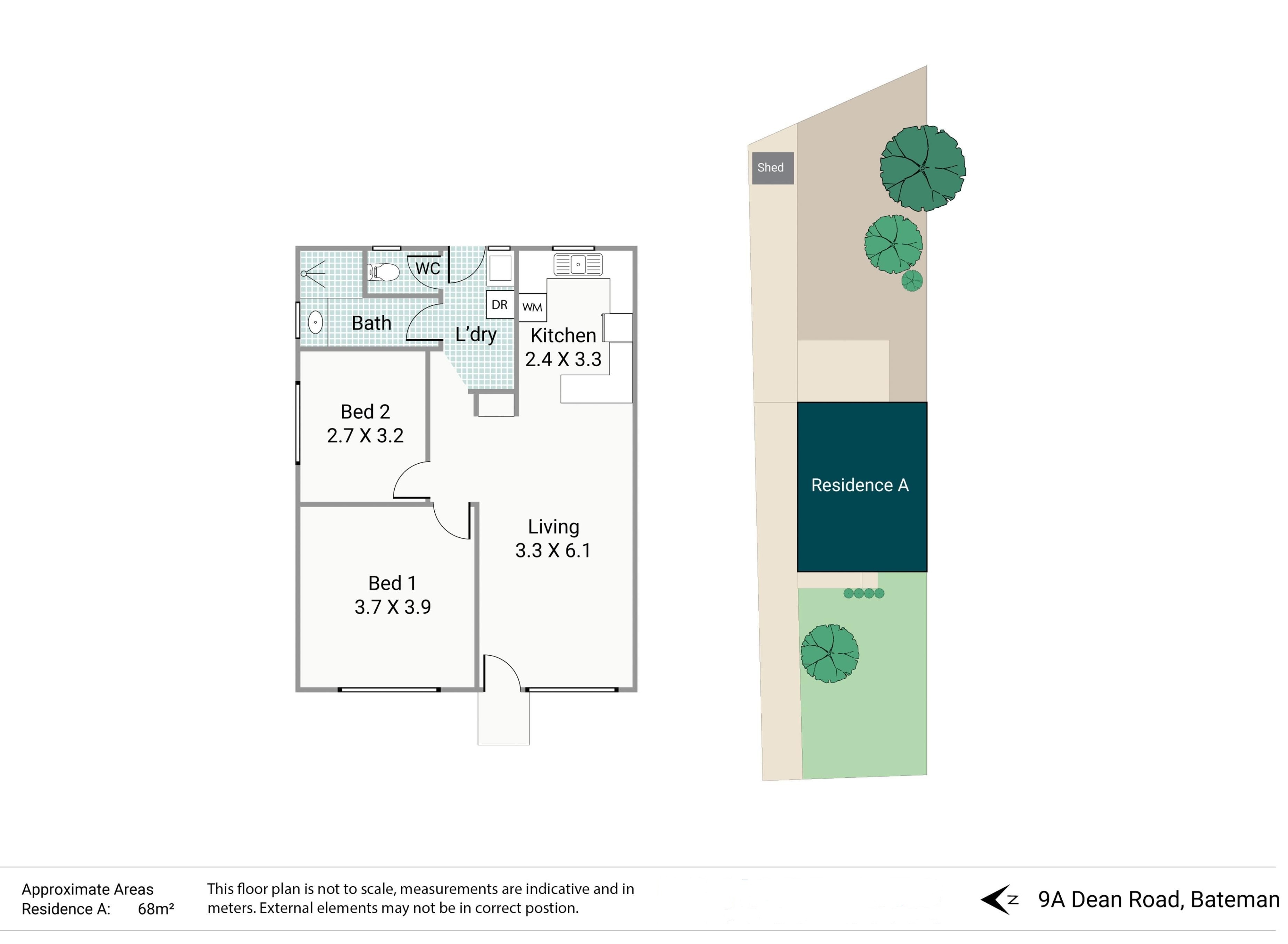 2-bedroom unit at 9A DEAN ROAD, Bateman WA 6150, Melville, Western Australia