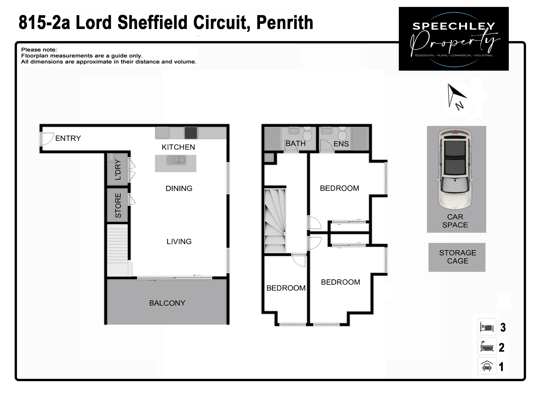 3-bedroom unit at 815/2A Lord Sheffield Circuit, Penrith, NSW 2750, Penrith, New South Wales