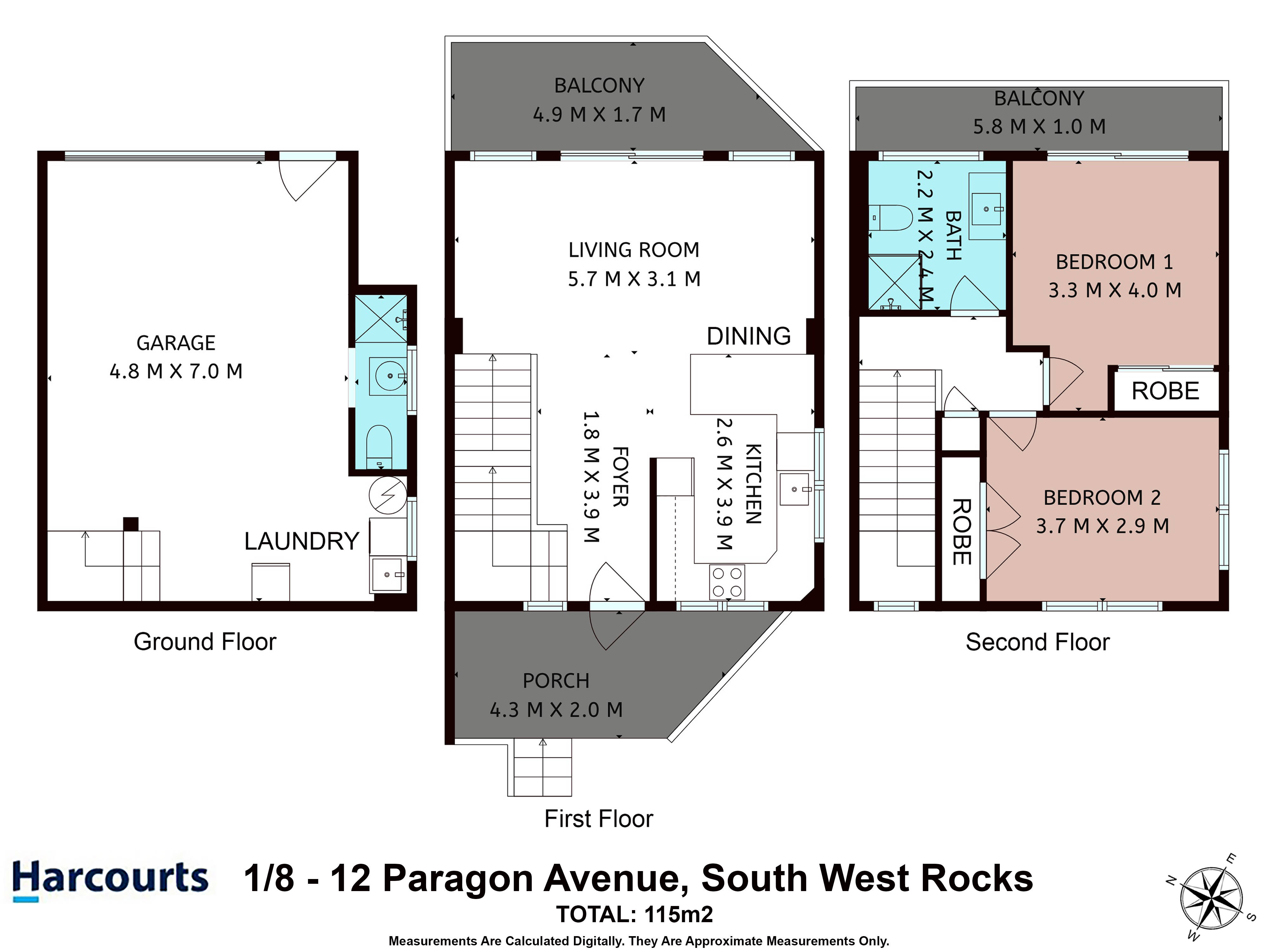 2-bedroom unit at 1/8-12 Paragon Avenue, South West Rocks, Nsw, 2431, Kempsey, New South Wales