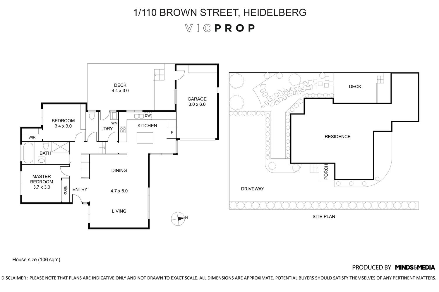 2-bedroom unit at 1 110 BROWN STREET, HEIDELBERG VIC 3084, Banyule, Victoria