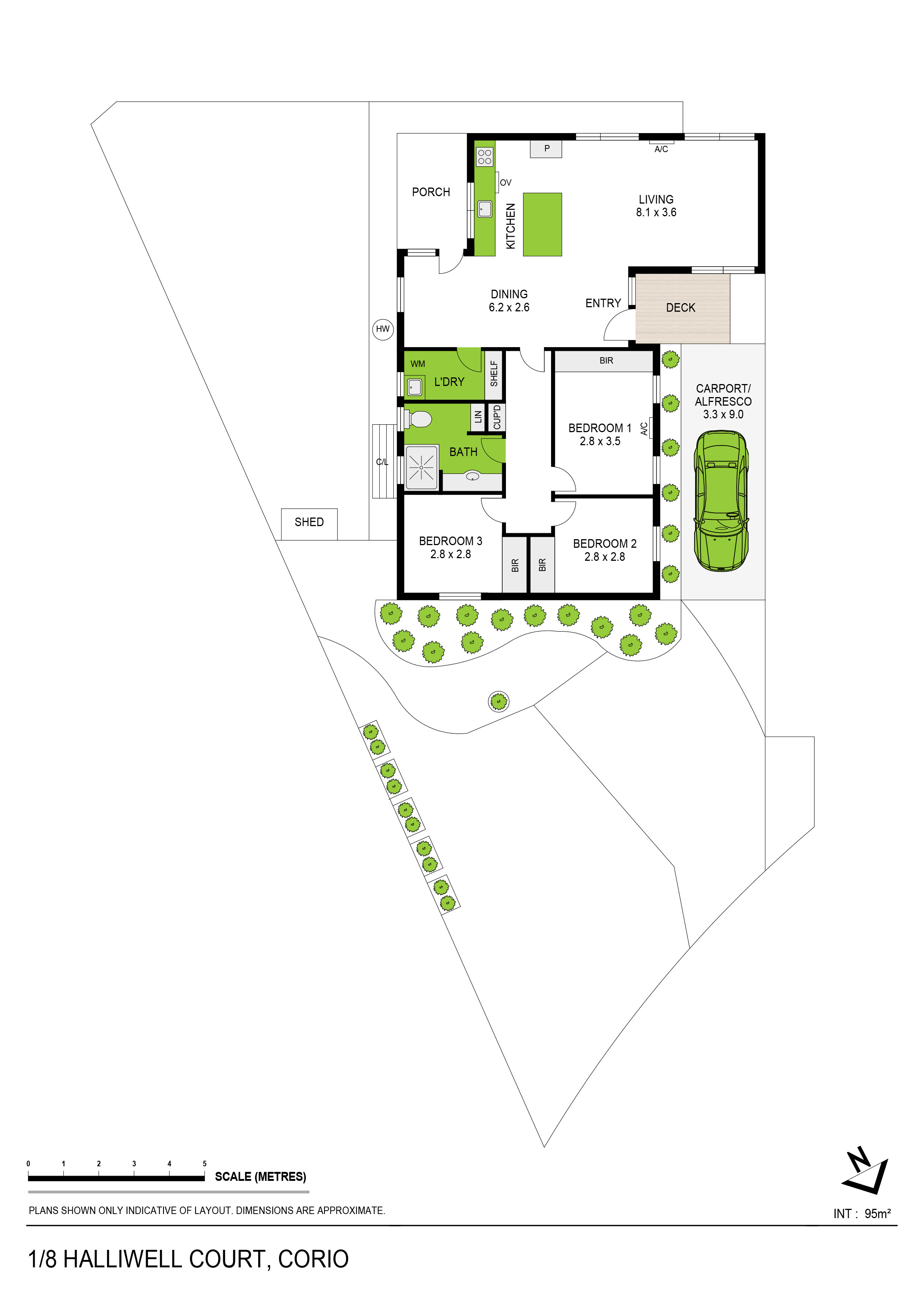 3-bedroom house at 1/8 Halliwell Court, Corio, VIC 3214, Greater Geelong, Victoria