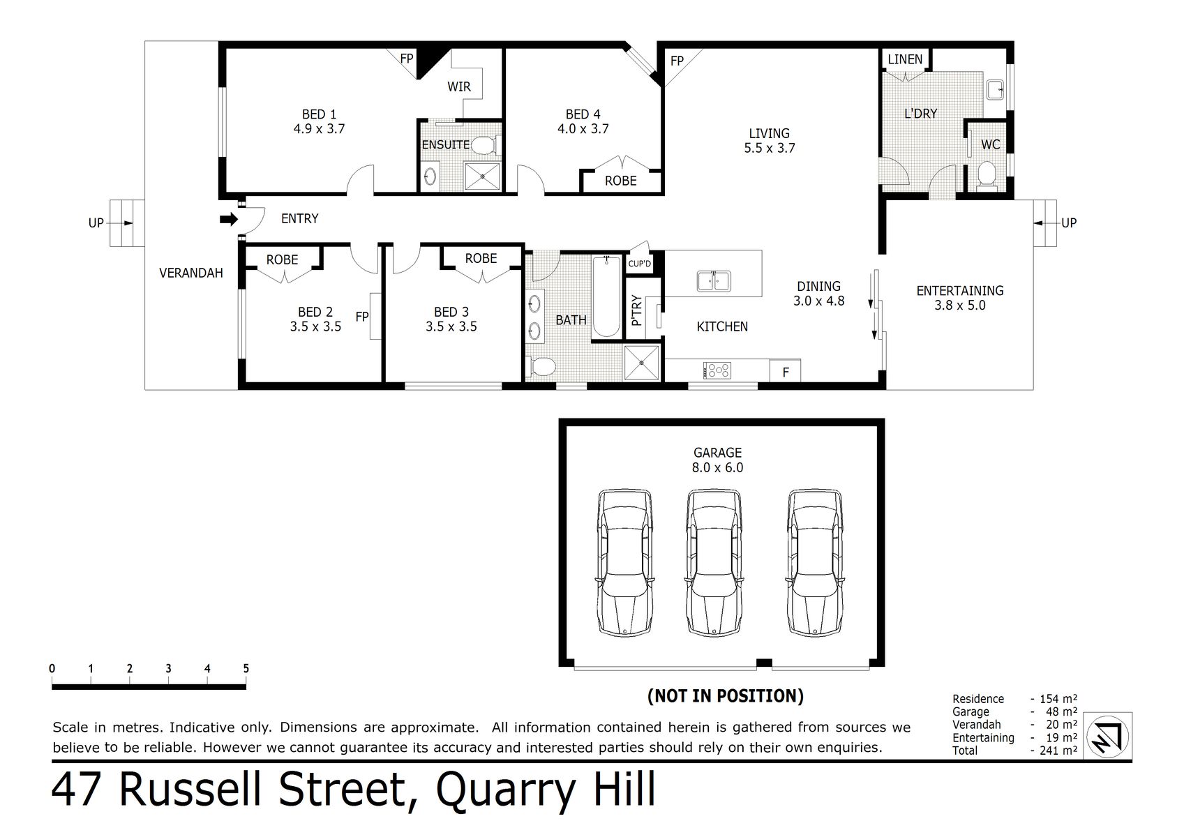 4-bedroom house at 47 Russell Street, Quarry Hill, VIC 3550, Greater Bendigo, Victoria